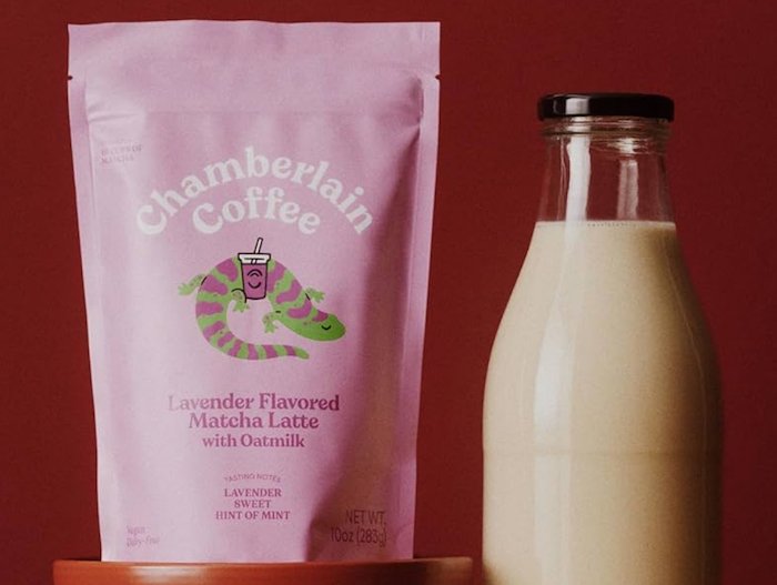Chamberlain Coffee lavender flavored matcha latte