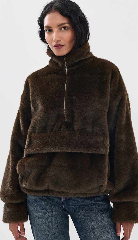 Source Unknown faux fur anorak at Shopbop