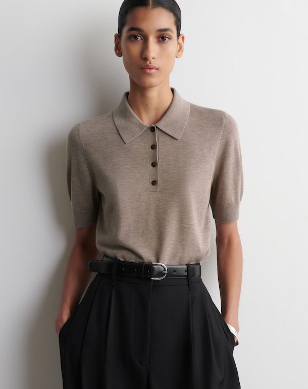 Cos wool-blend polo shirt