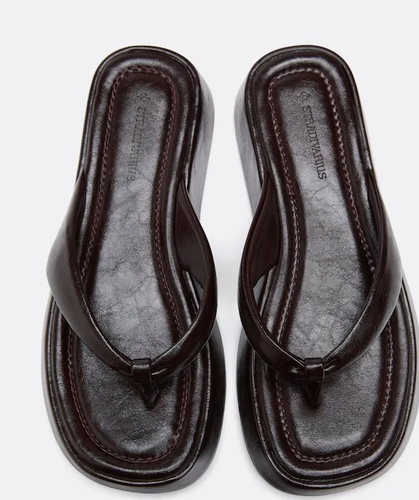 Stradivarius thong platorm sandals