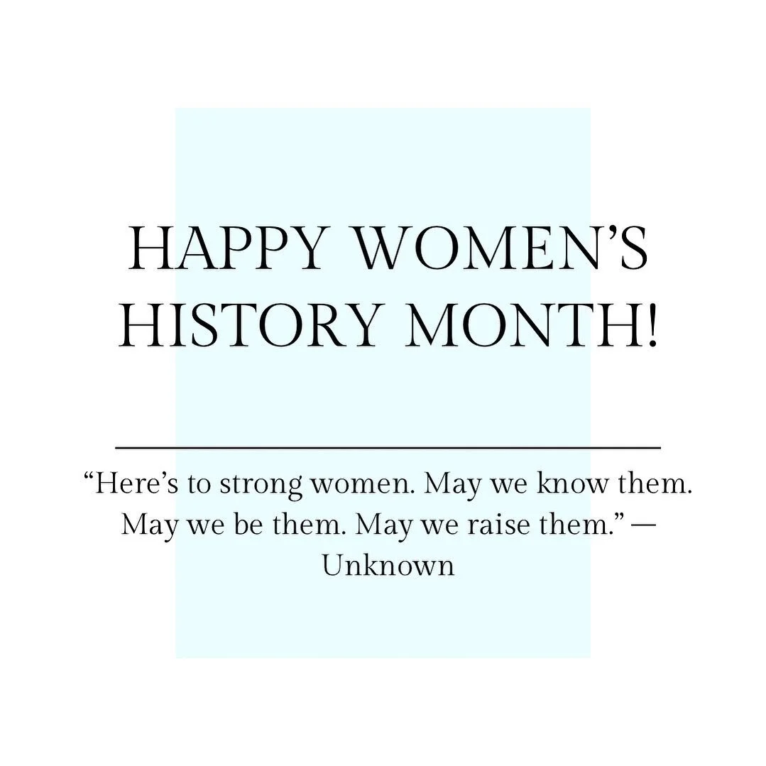 We honor all women and the vital role that they have played in American History. Happy #womenshistorymonth