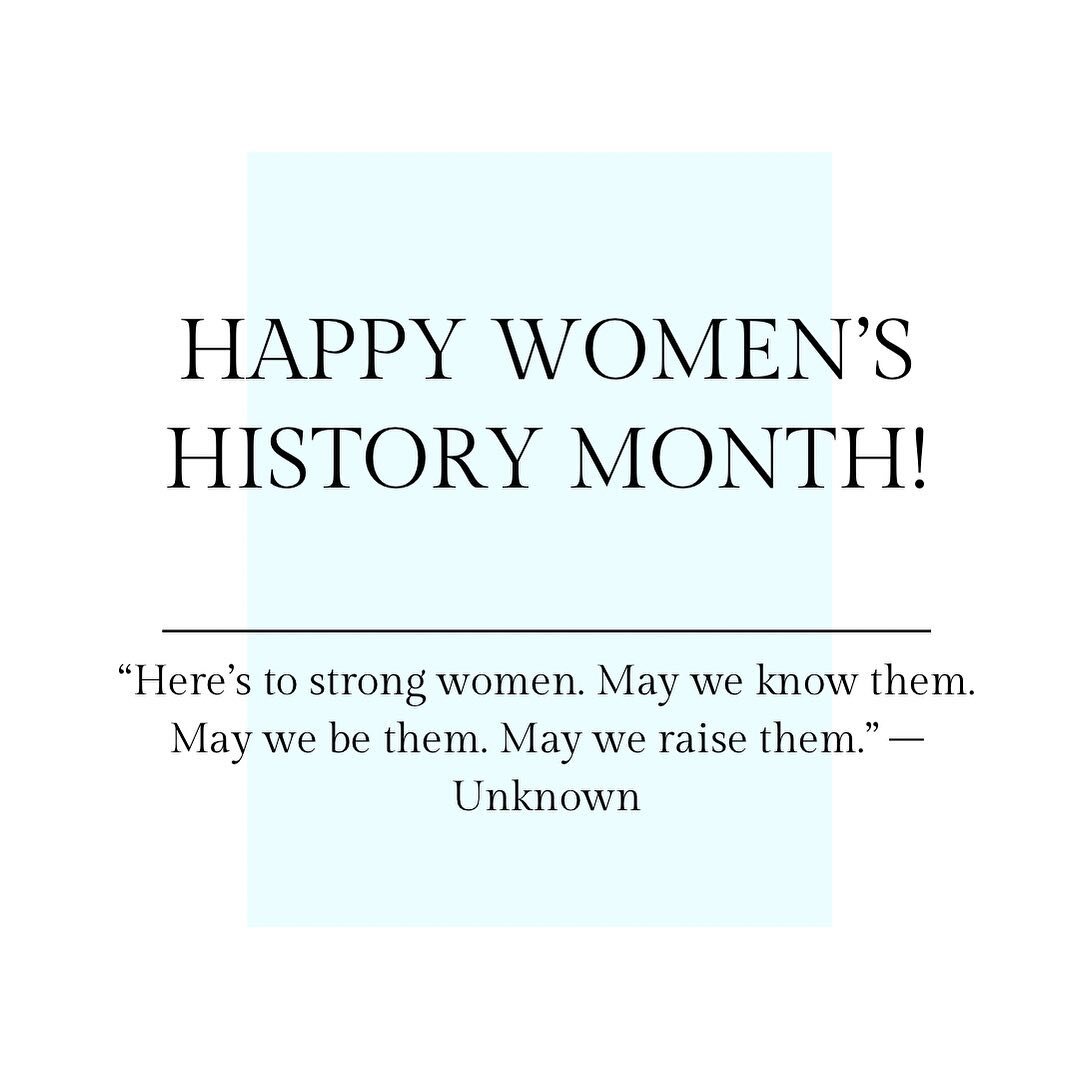 We honor all women and the vital role that they have played in American History. Happy #womenshistorymonth