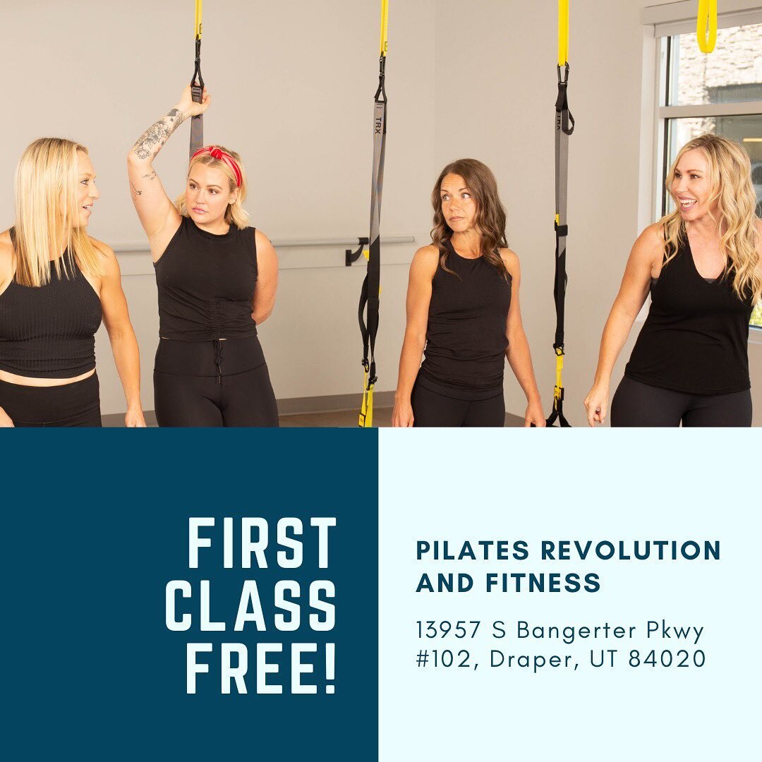 Don&rsquo;t forget, your first class at Pilates Revolution and Fitness is ✨free✨

Get a group of friends and join us for your first trial class today!💖

#pilatesstudio #pilatesrevolution #fitness #freeclass #utah
