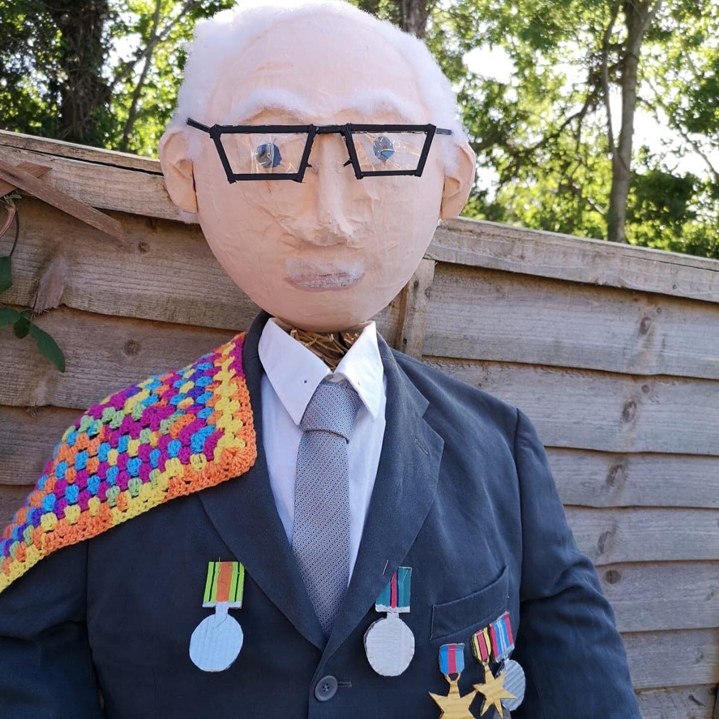 Look what my grandchildren have made for Battle scarecrow competition.
#capraintommoore