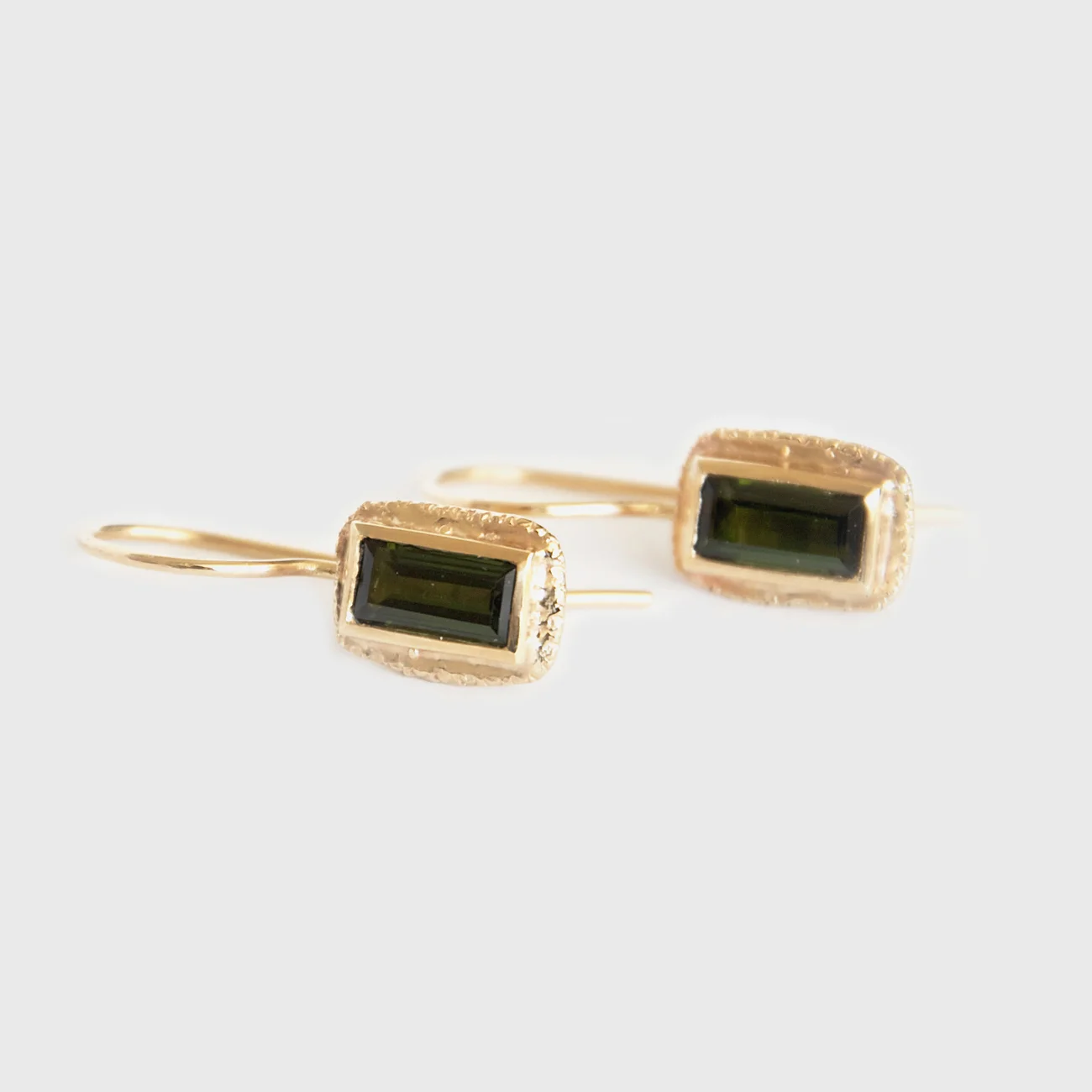 Lucilla 9 Carat Gold Tourmaline Drop Earrings