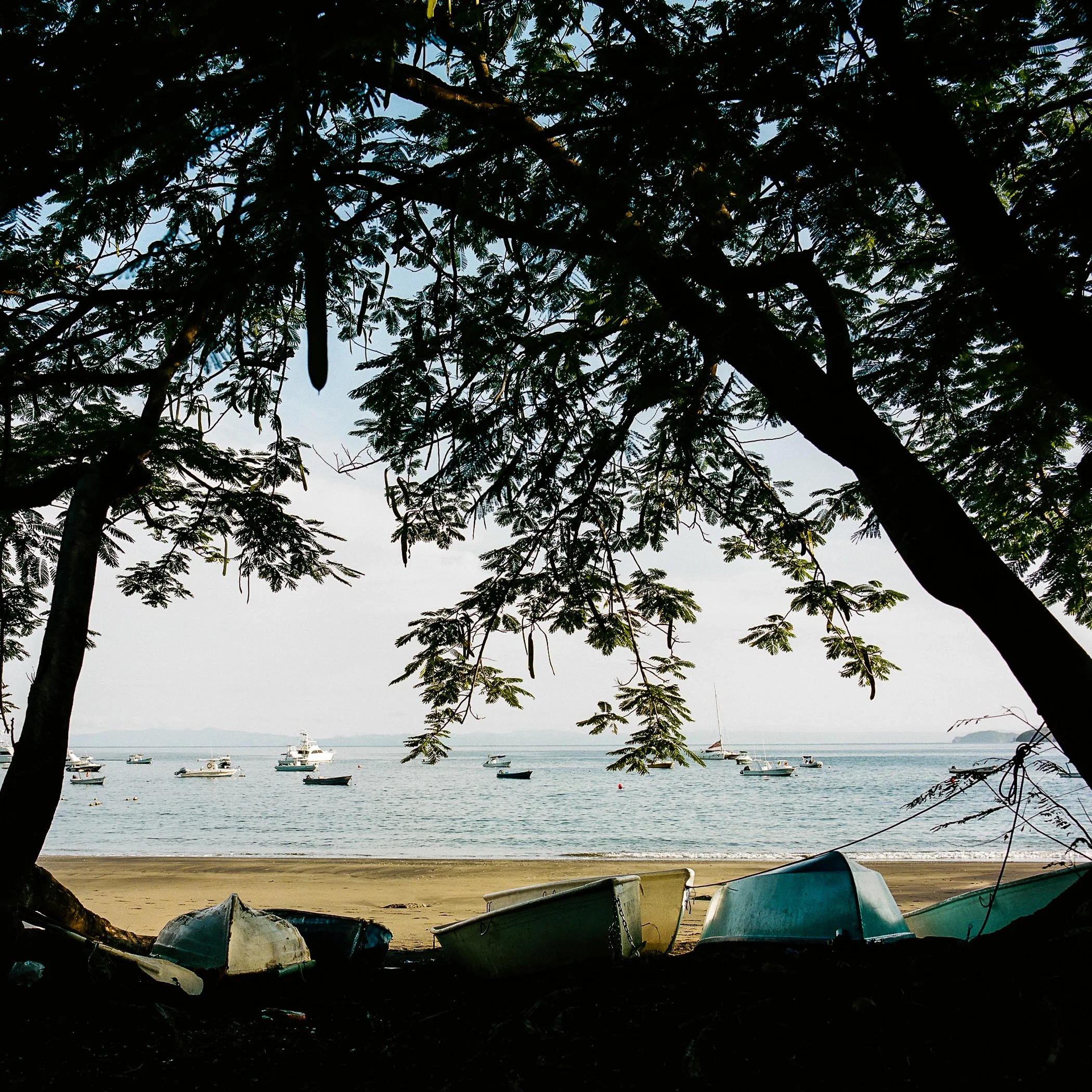 Playa Ocotal Boats Hasselblad