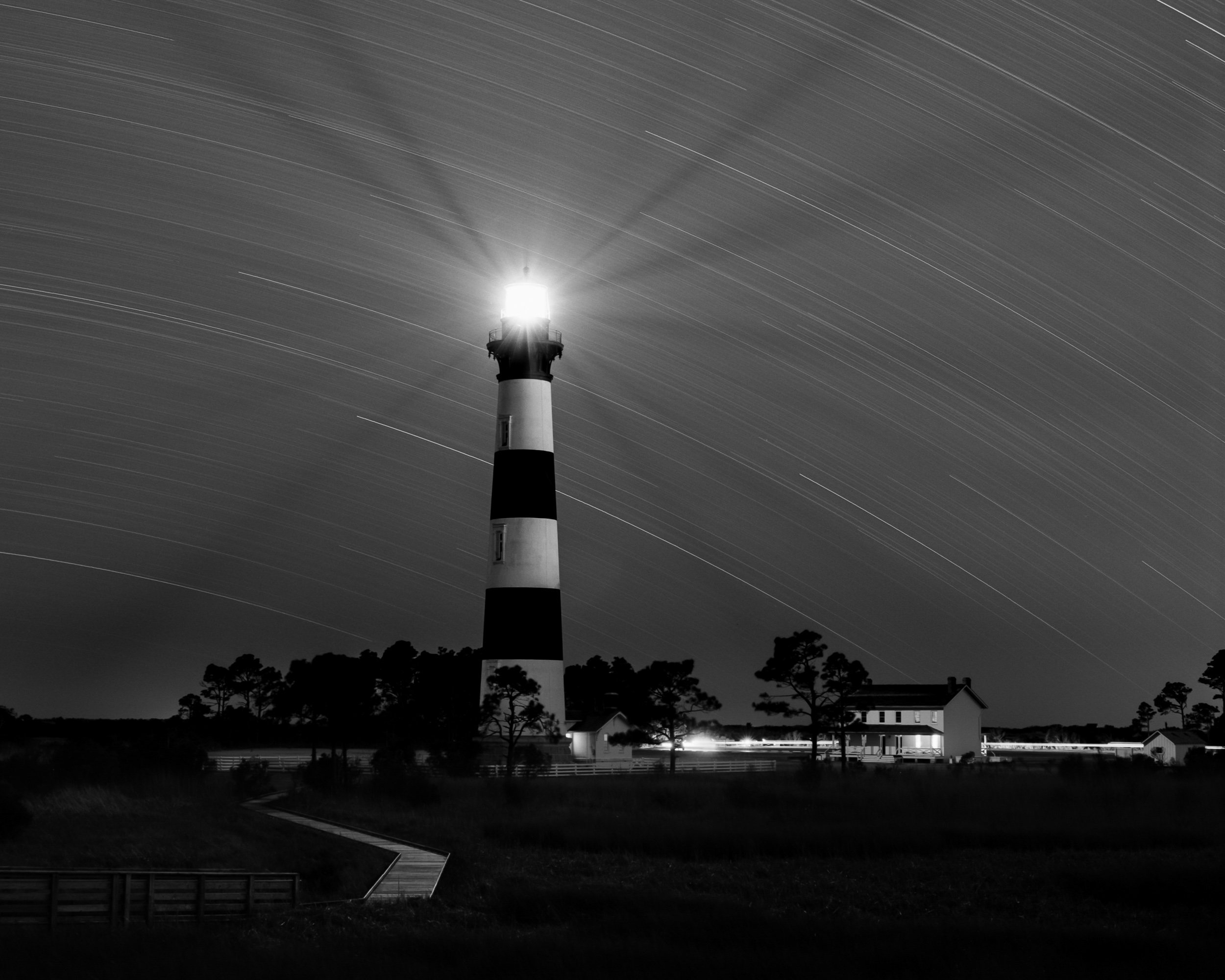 Bodie Island Lighthouse Star Trails