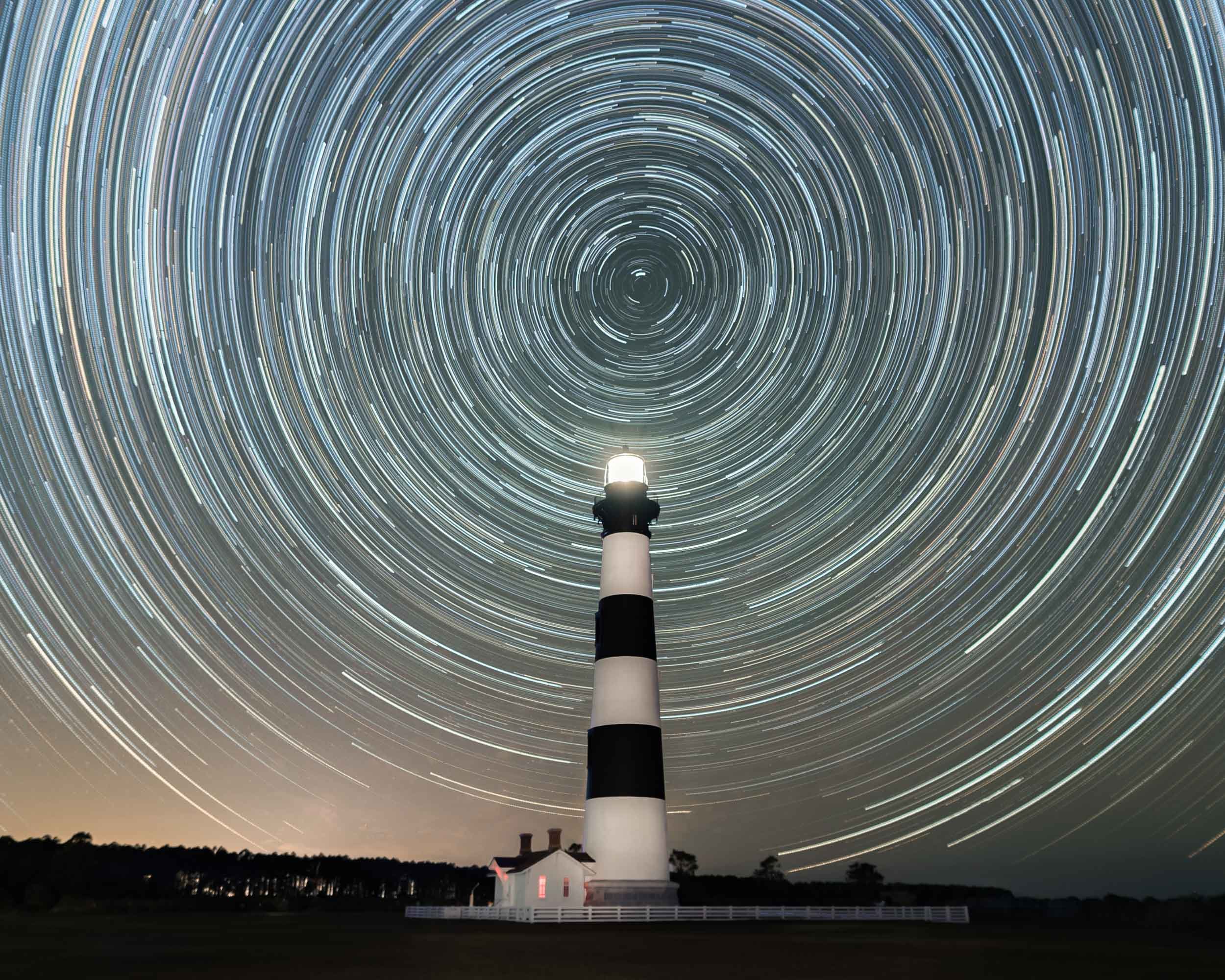Bodie Island Lighthouse Star Trails