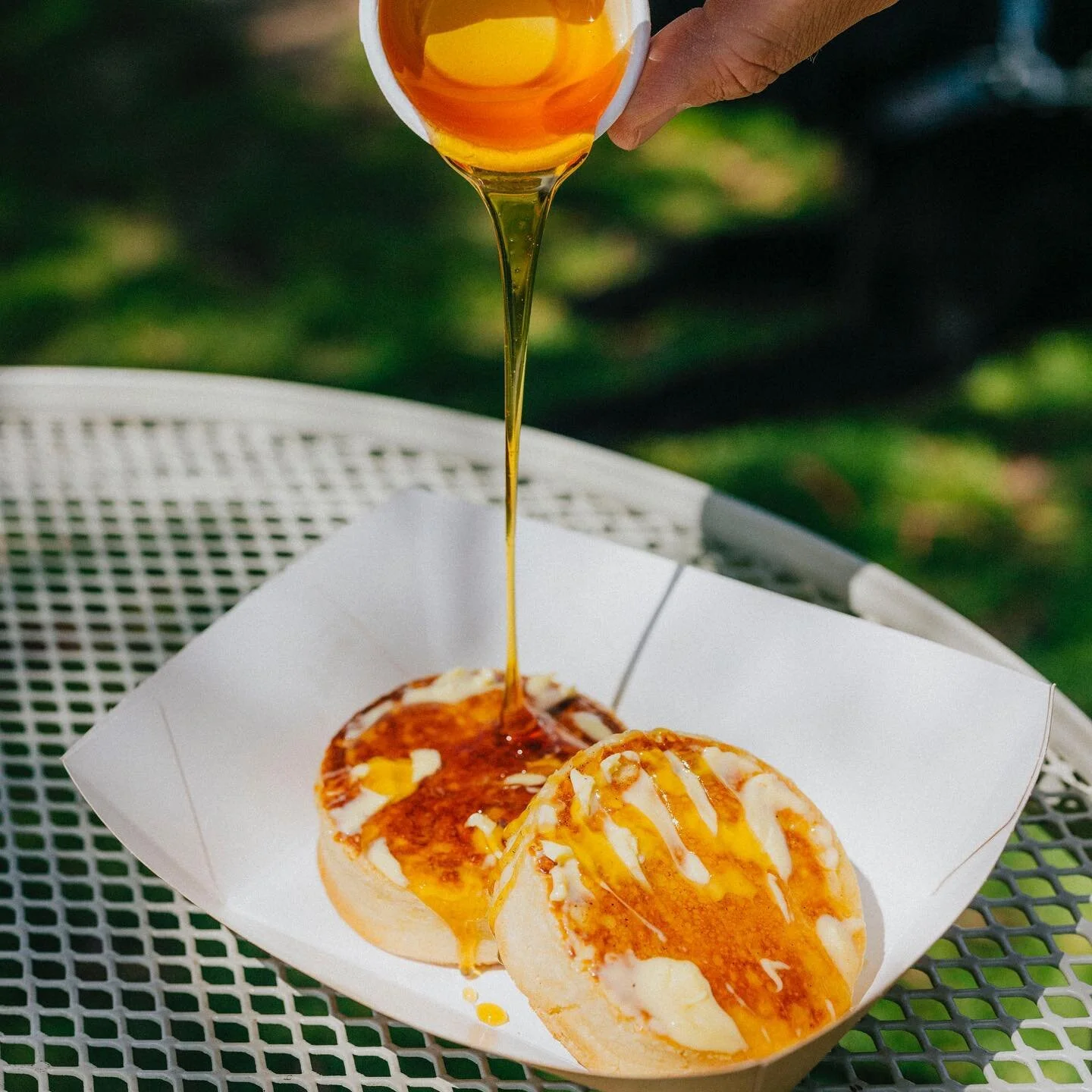 It doesn&rsquo;t get much better than our homemade crumpets topped with local honey