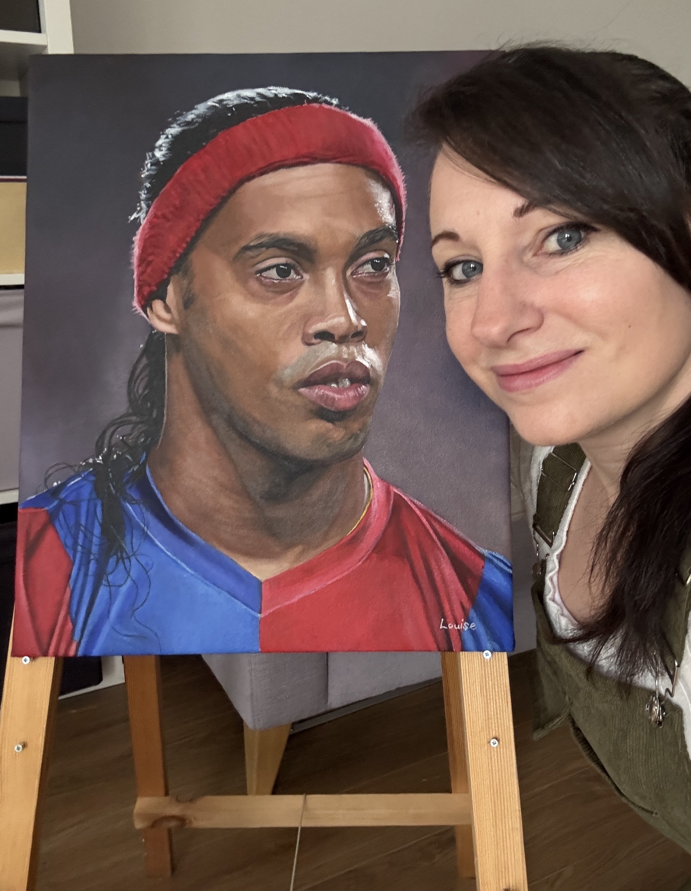 Ronaldinho painting / Barcelona