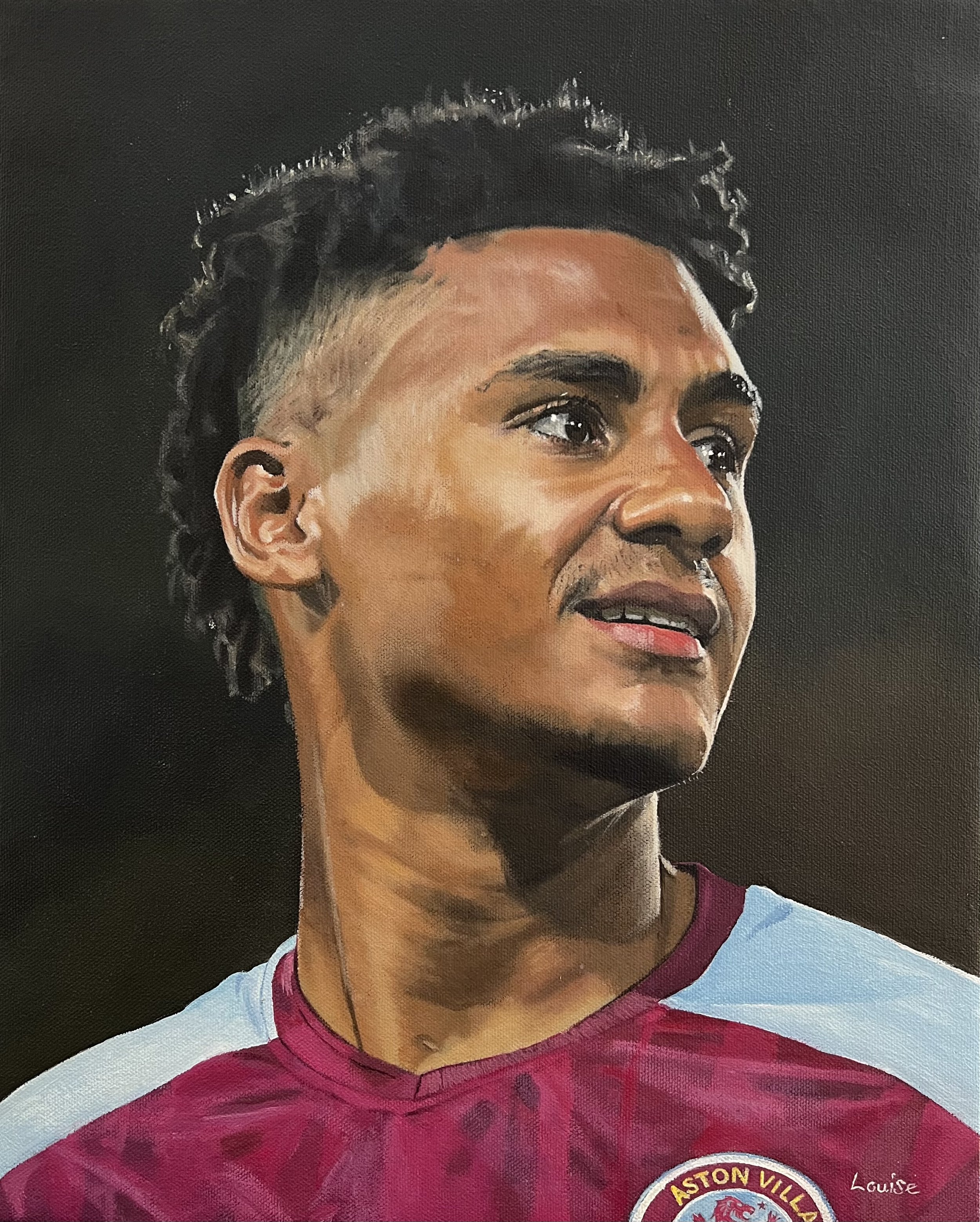 Ollie Watkins painting / Aston Villa