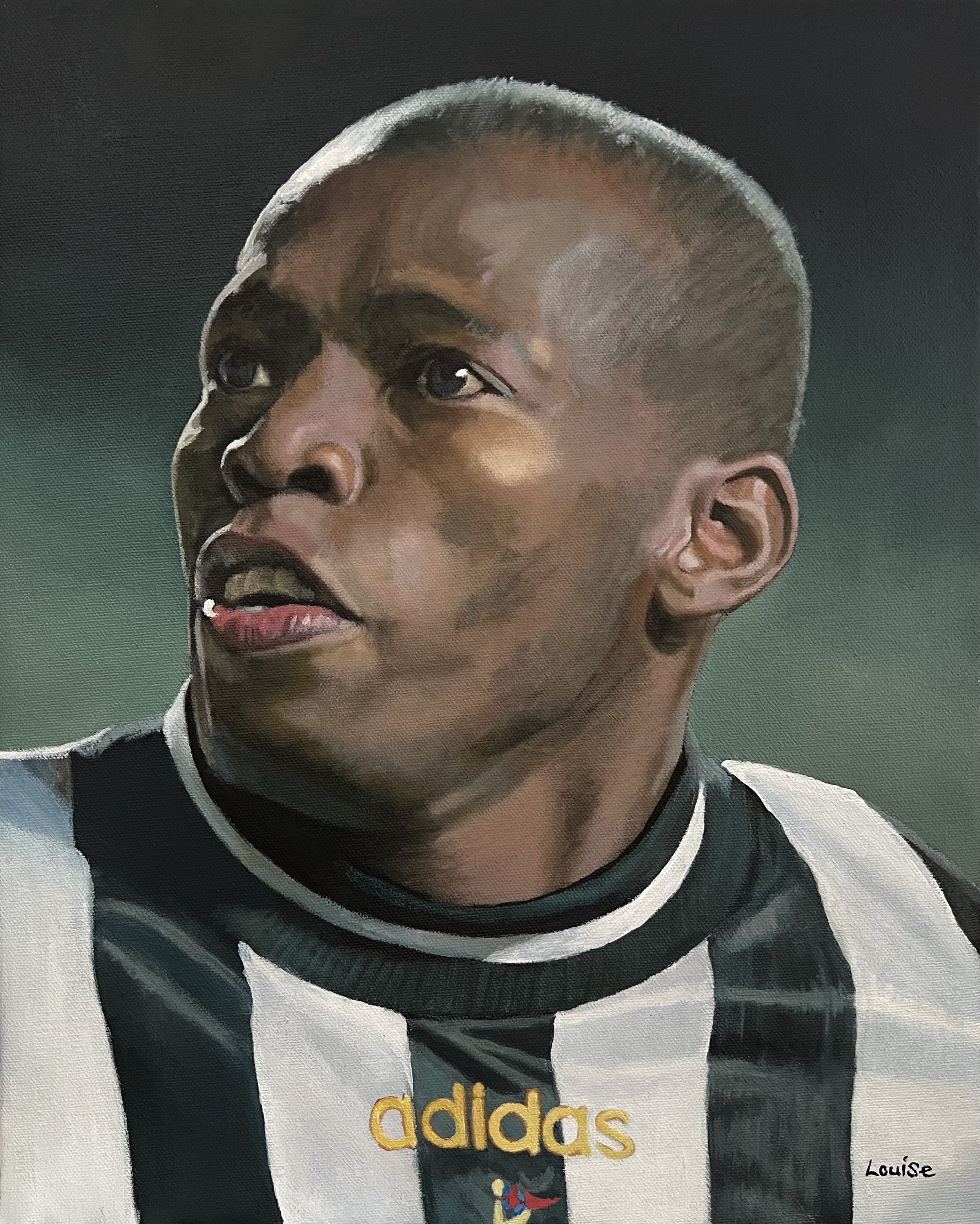 Faustino Asprilla painting / Newcastle United