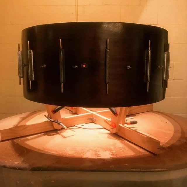 11 August 2018 &bull; #DB01
Finished the hardware on the 1937 Ludwig bass drum for #interlochenarts. Finishing up tomorrow! #bass #drum #music #percussion #ludwigdrums