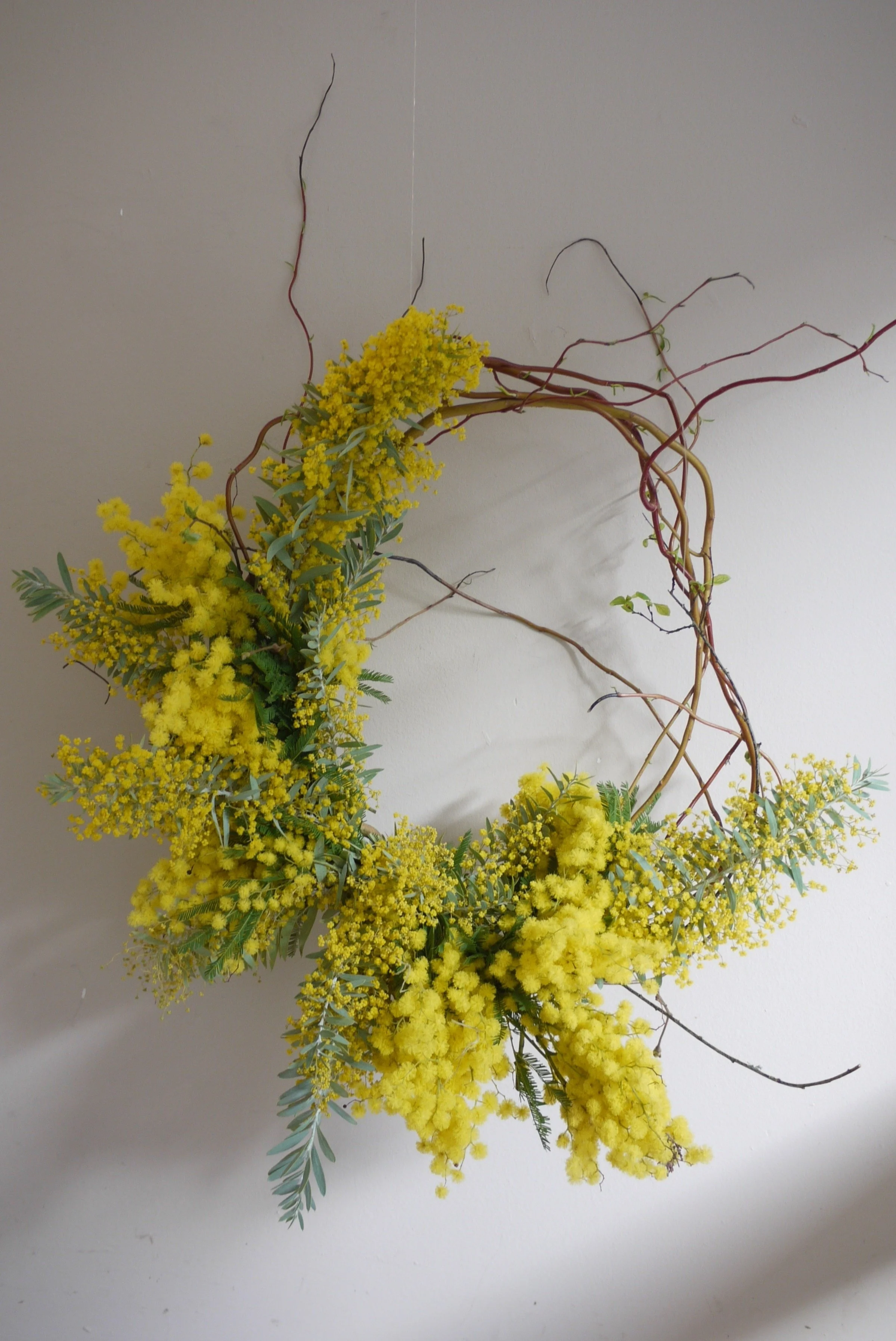 How to create a mimosa wreath