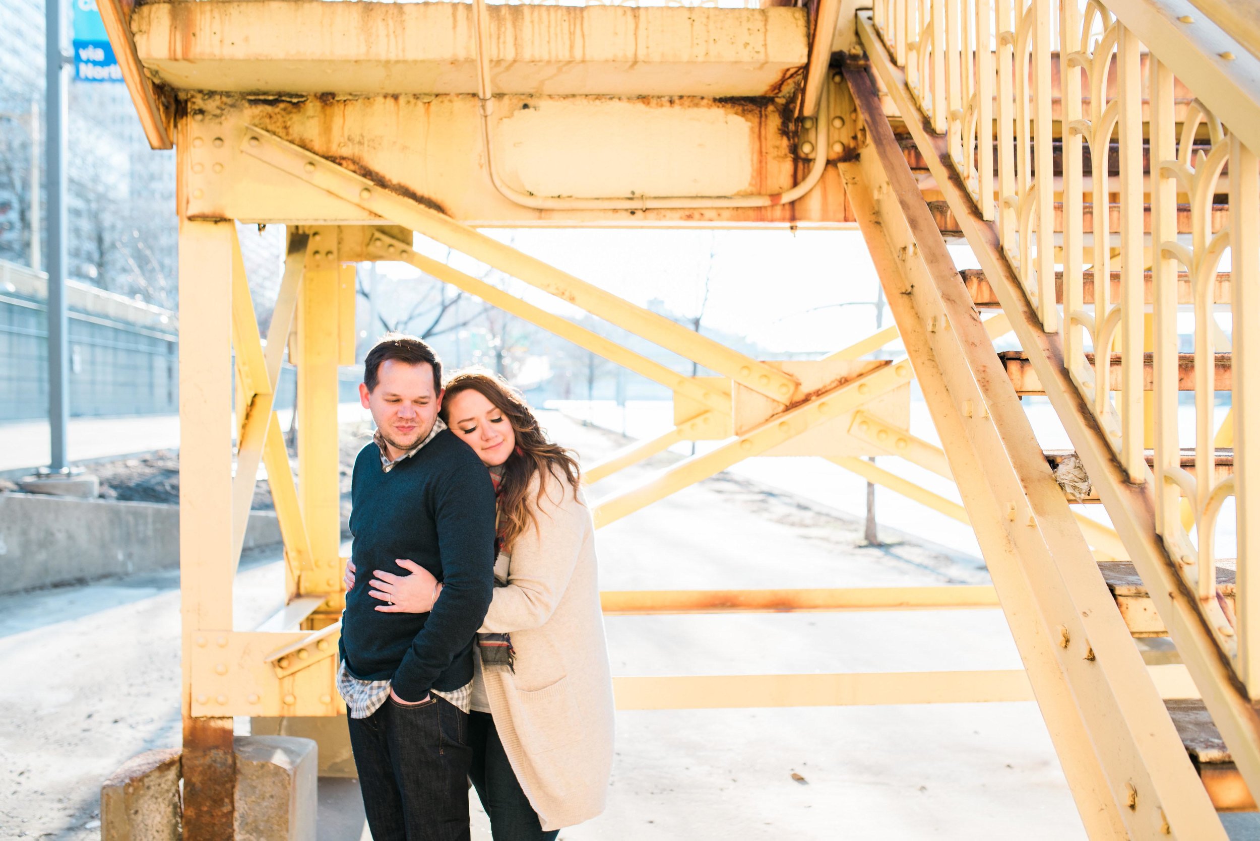 pittsburgh wedding photographers, a downtown engagement