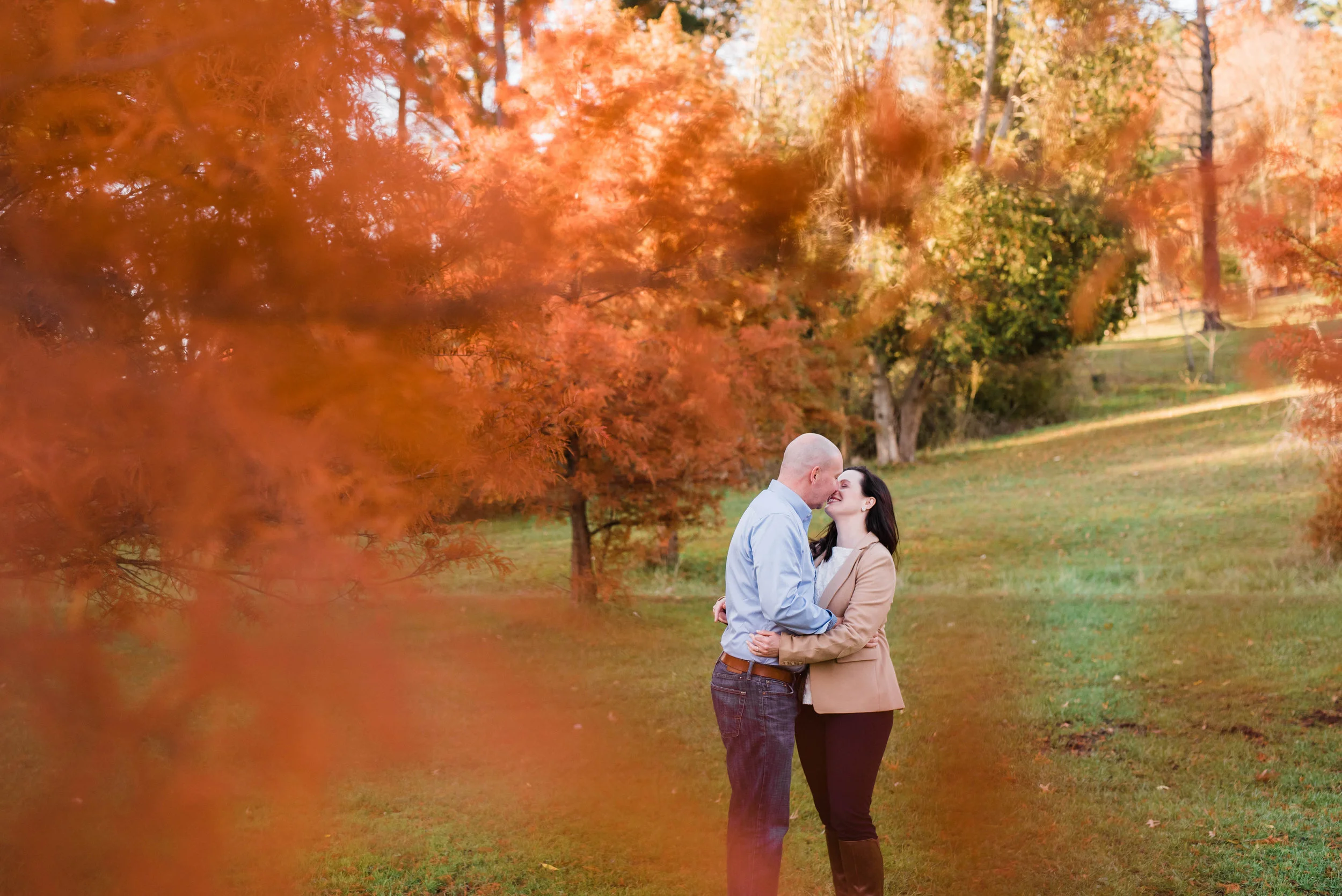 north park engagement session fall