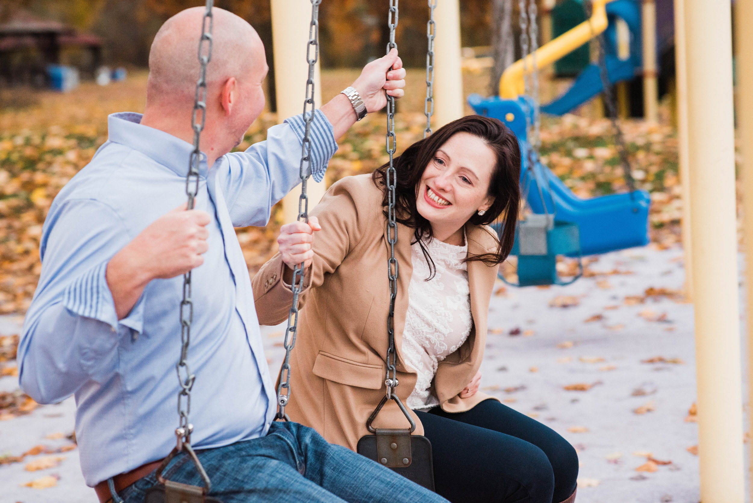 north park engagement session fall