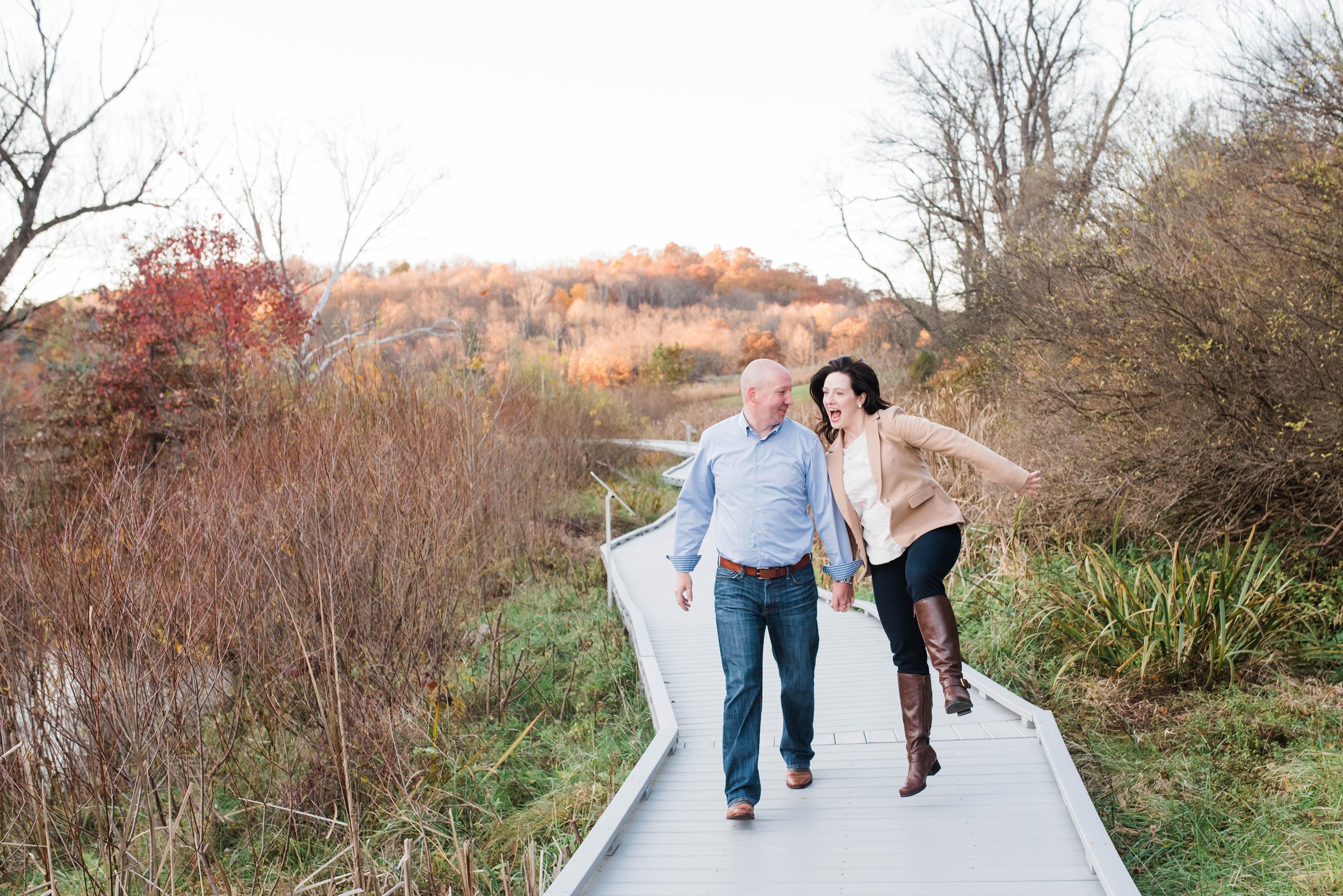 north park engagement session fall