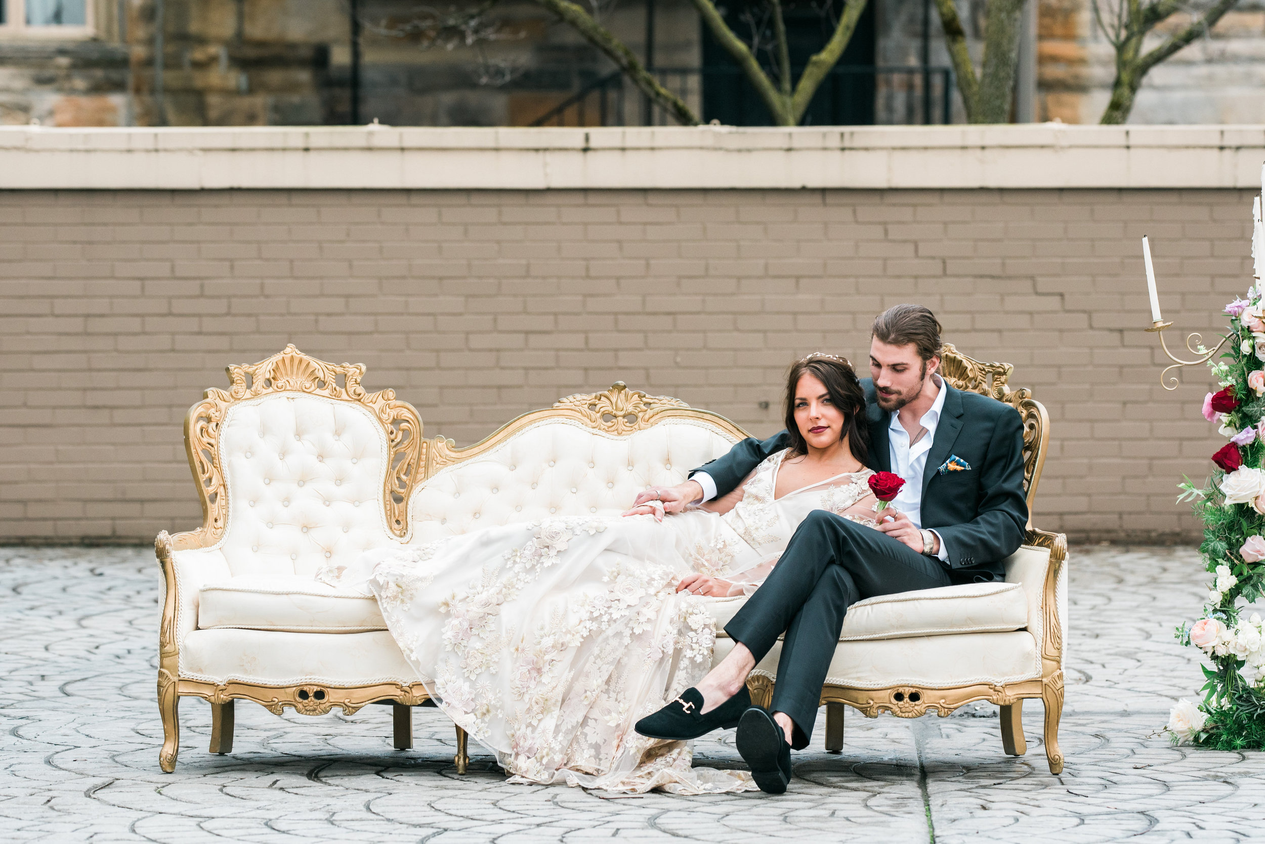 Beauty and the Beast Styled wedding photo shoot