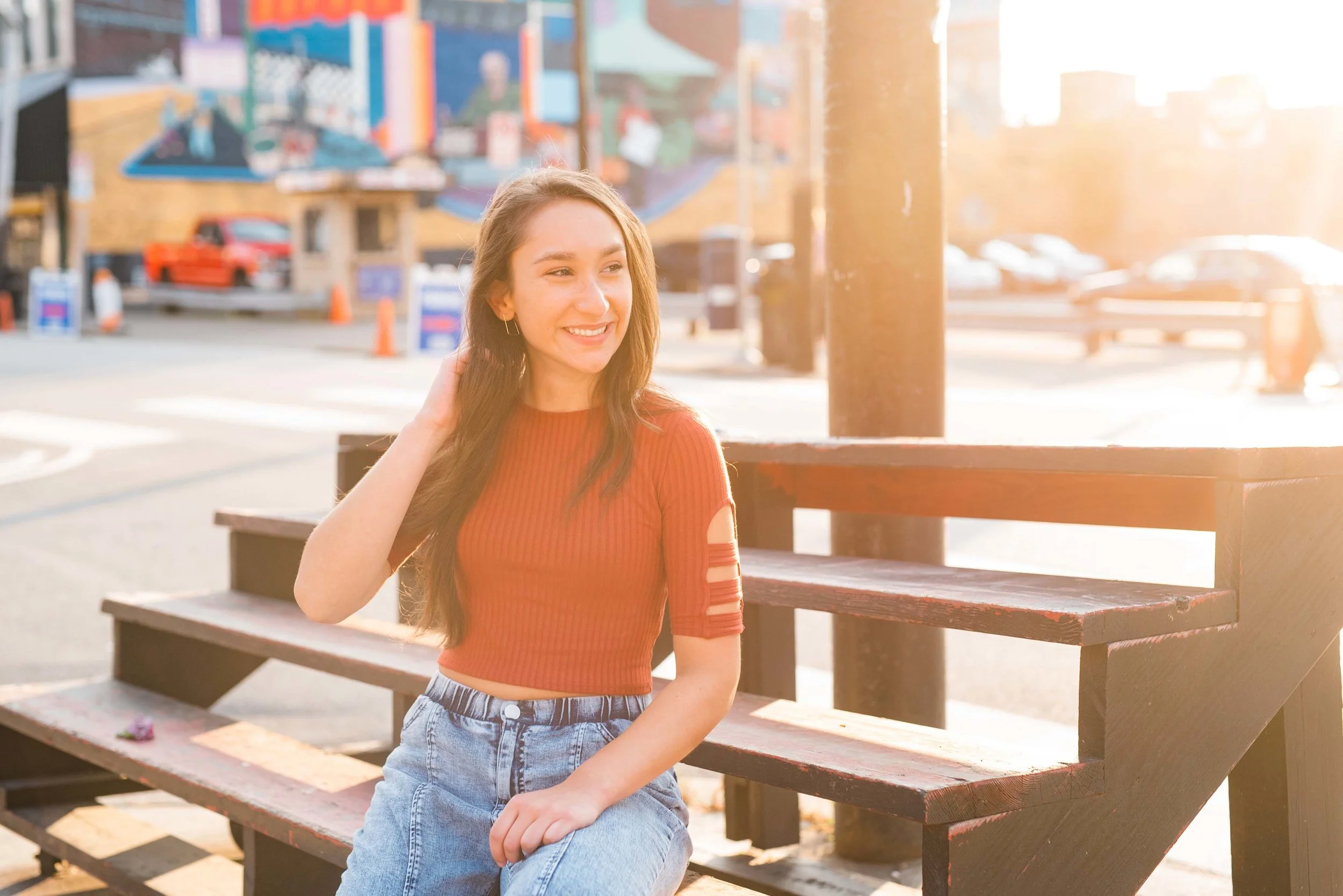 strip district high school senior portraits pittsburgh