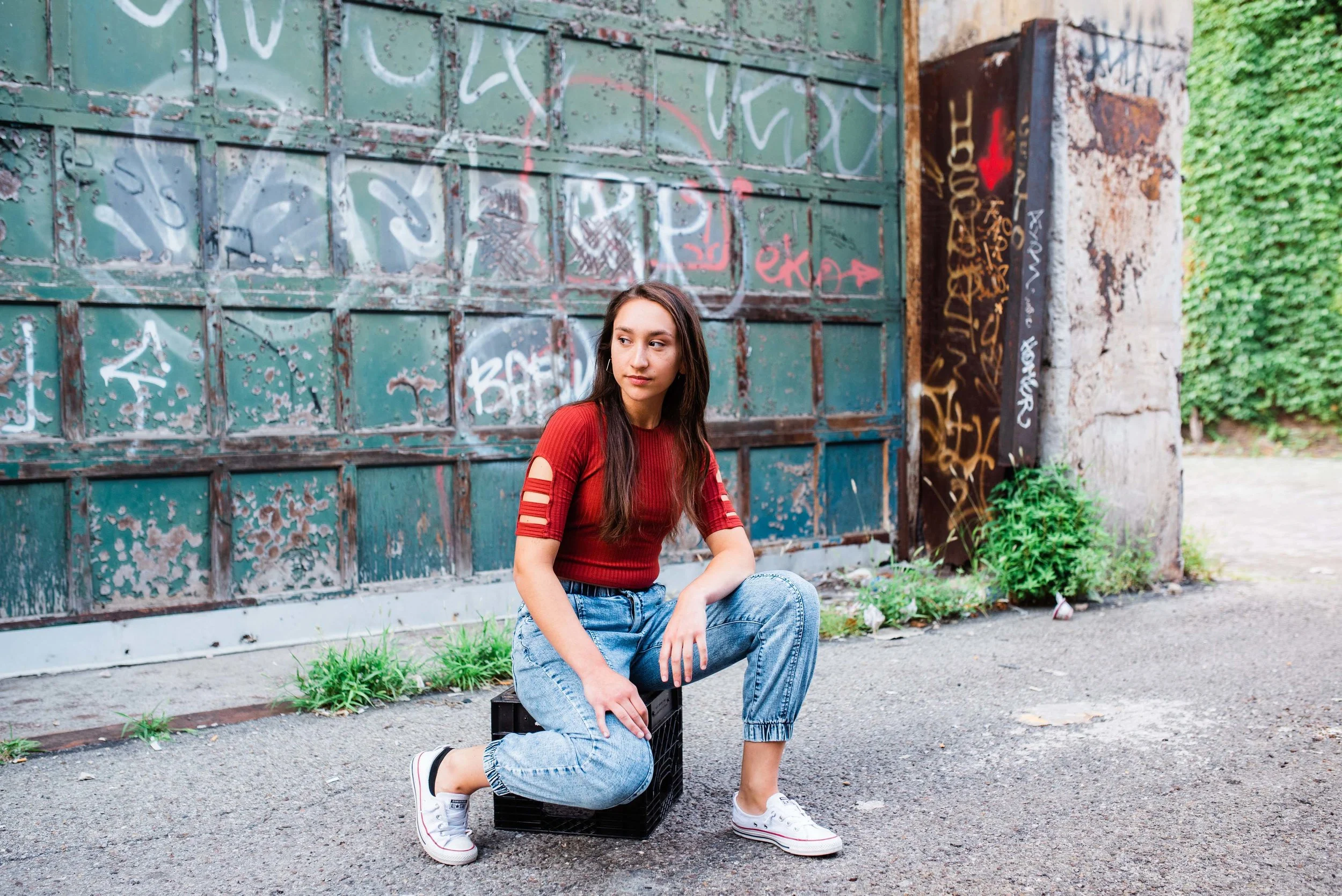 strip district high school senior portraits pittsburgh