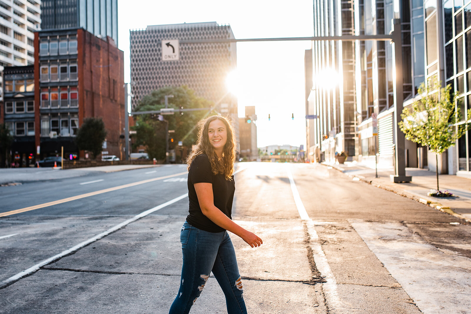 smithfield street bridge senior portraits