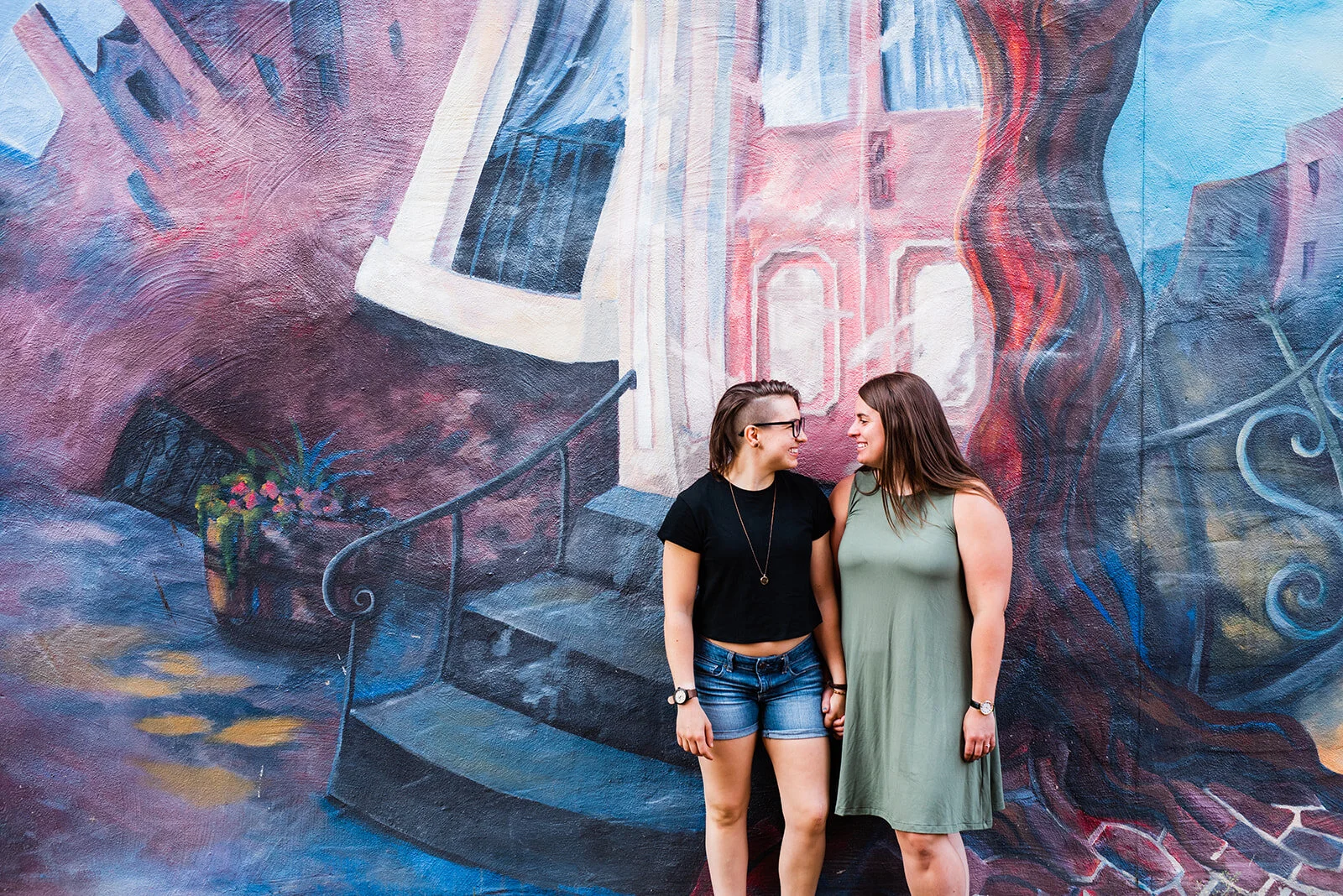 mexican war streets engagement session