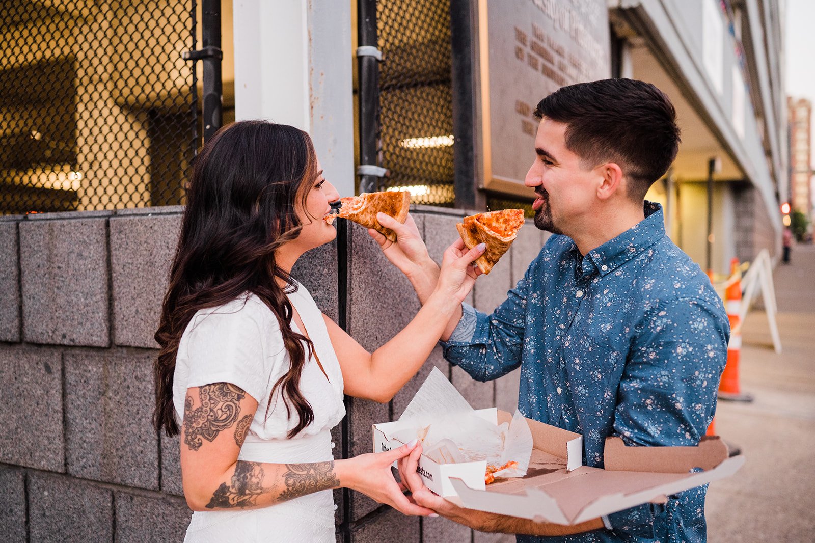 downtown pittsburgh engagement session