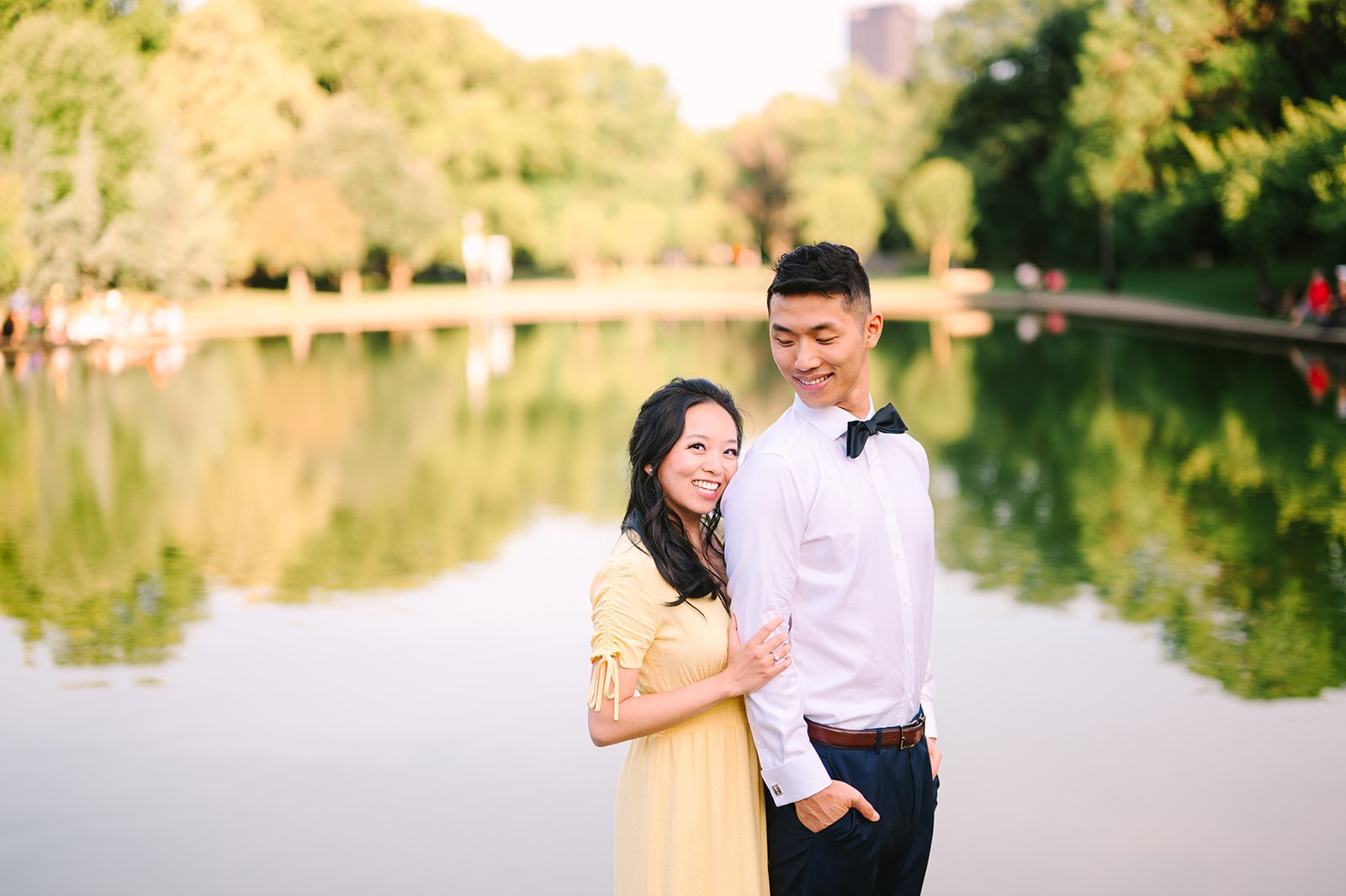 allegheny commons park engagement session