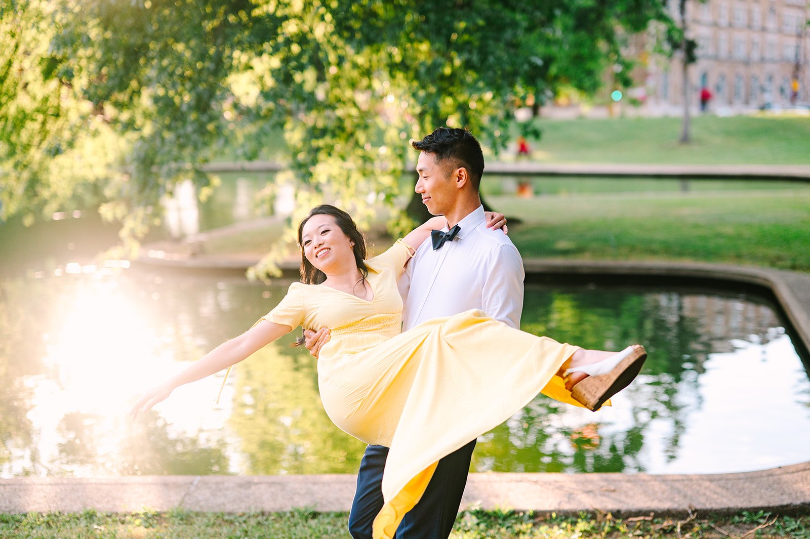 allegheny commons park engagement session