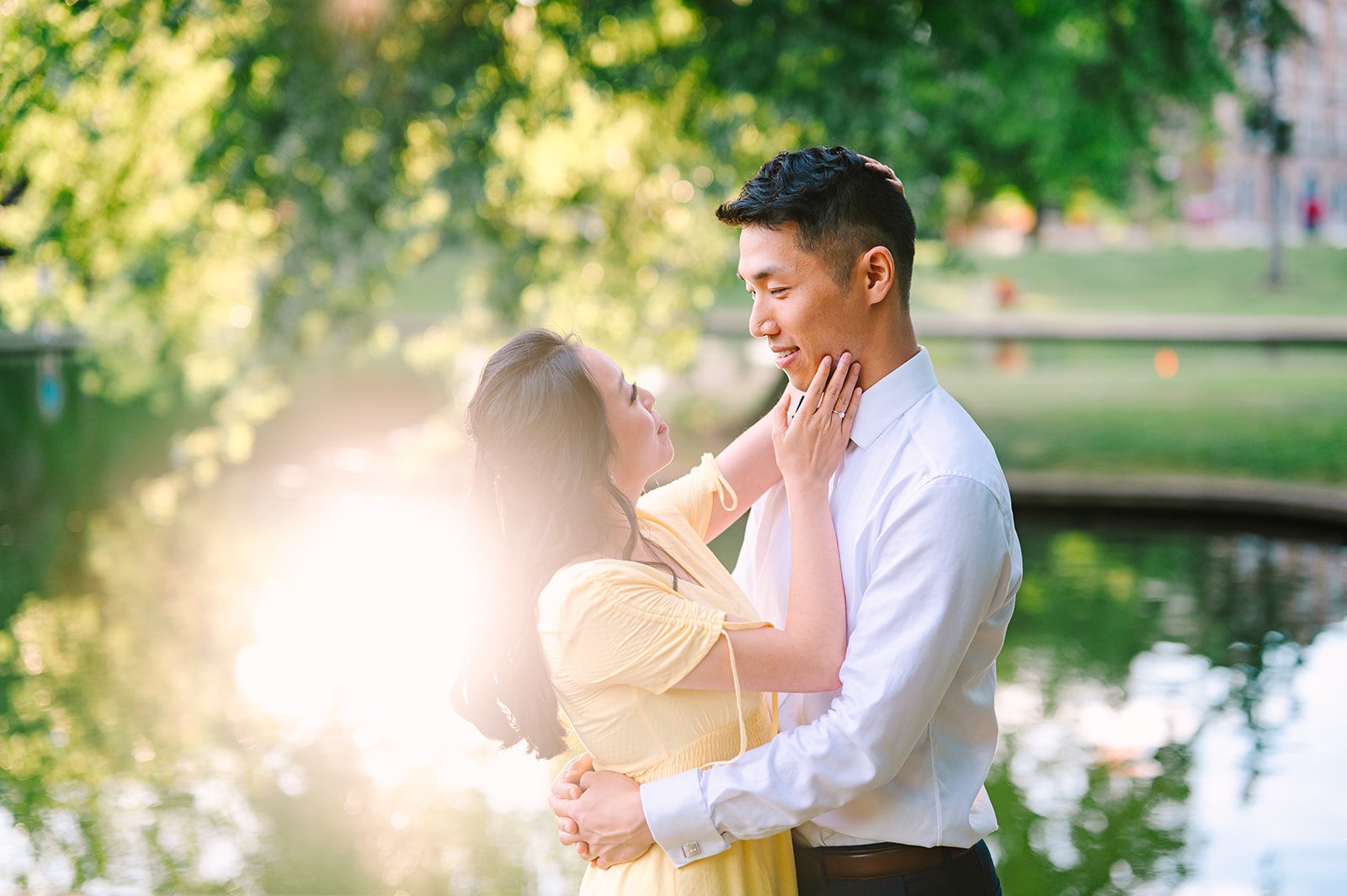 allegheny commons park engagement session