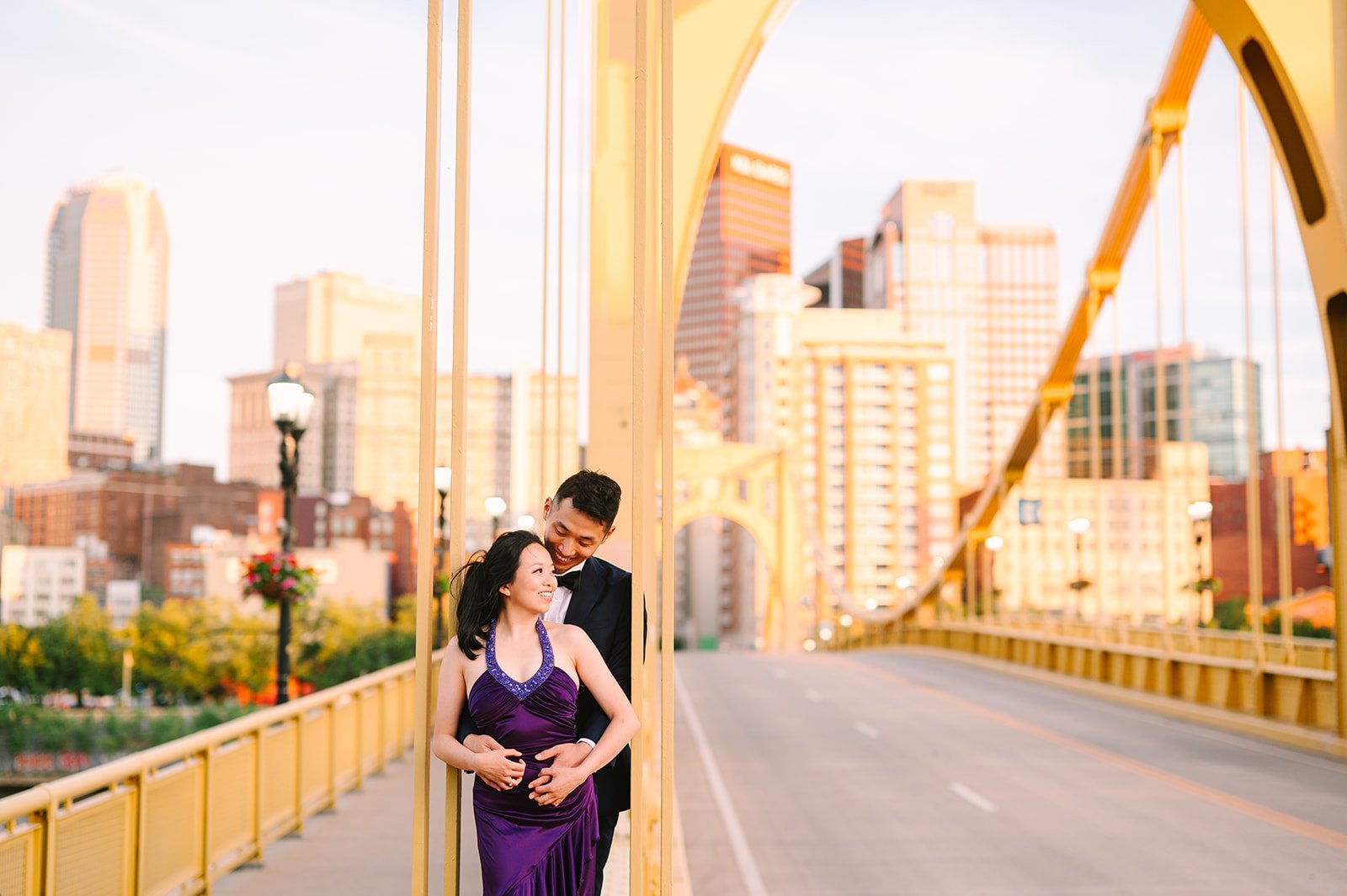 pittsburgh north shore engagement session