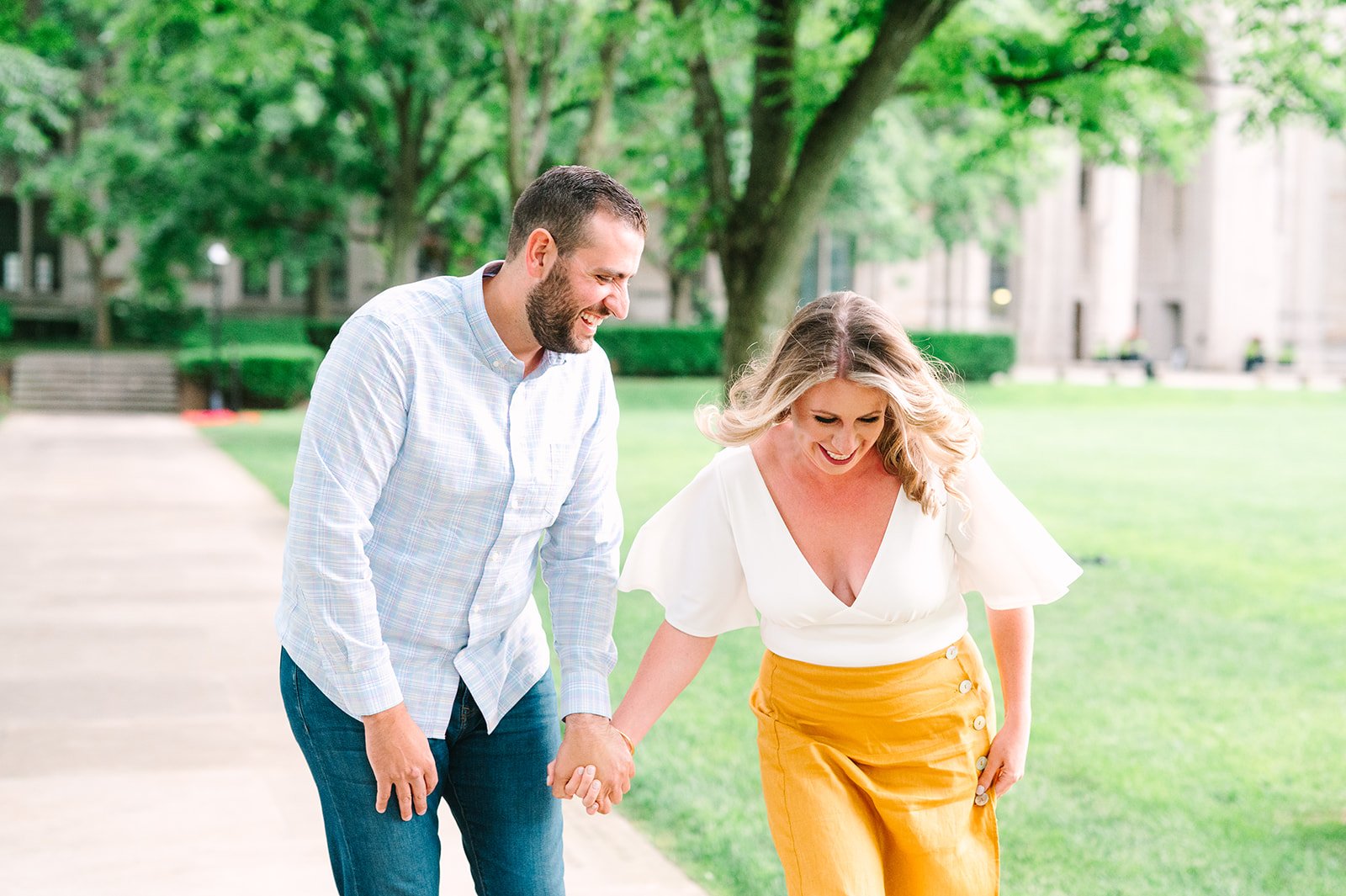 downtown pittsburgh engagement session