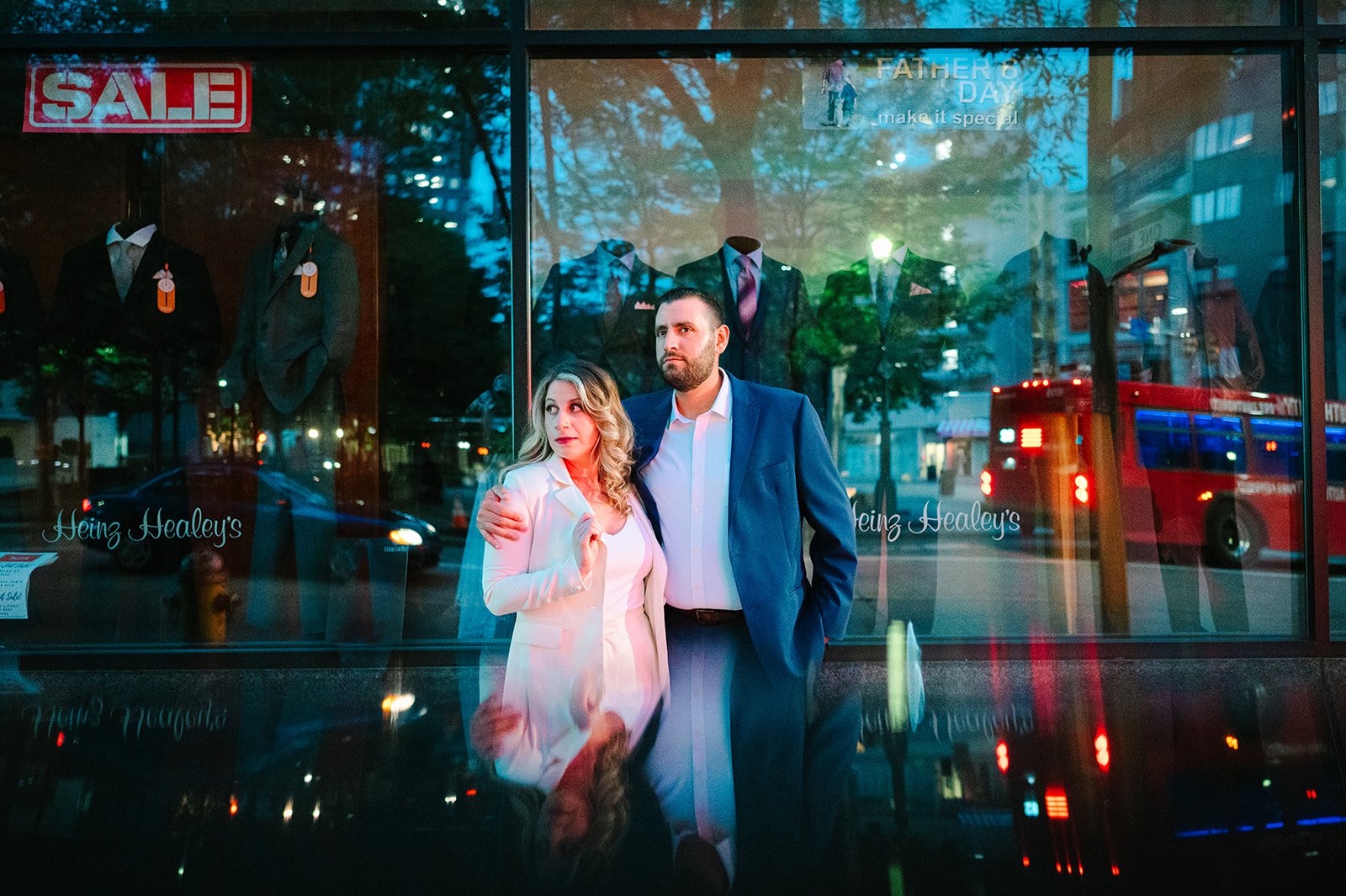 downtown pittsburgh engagement session