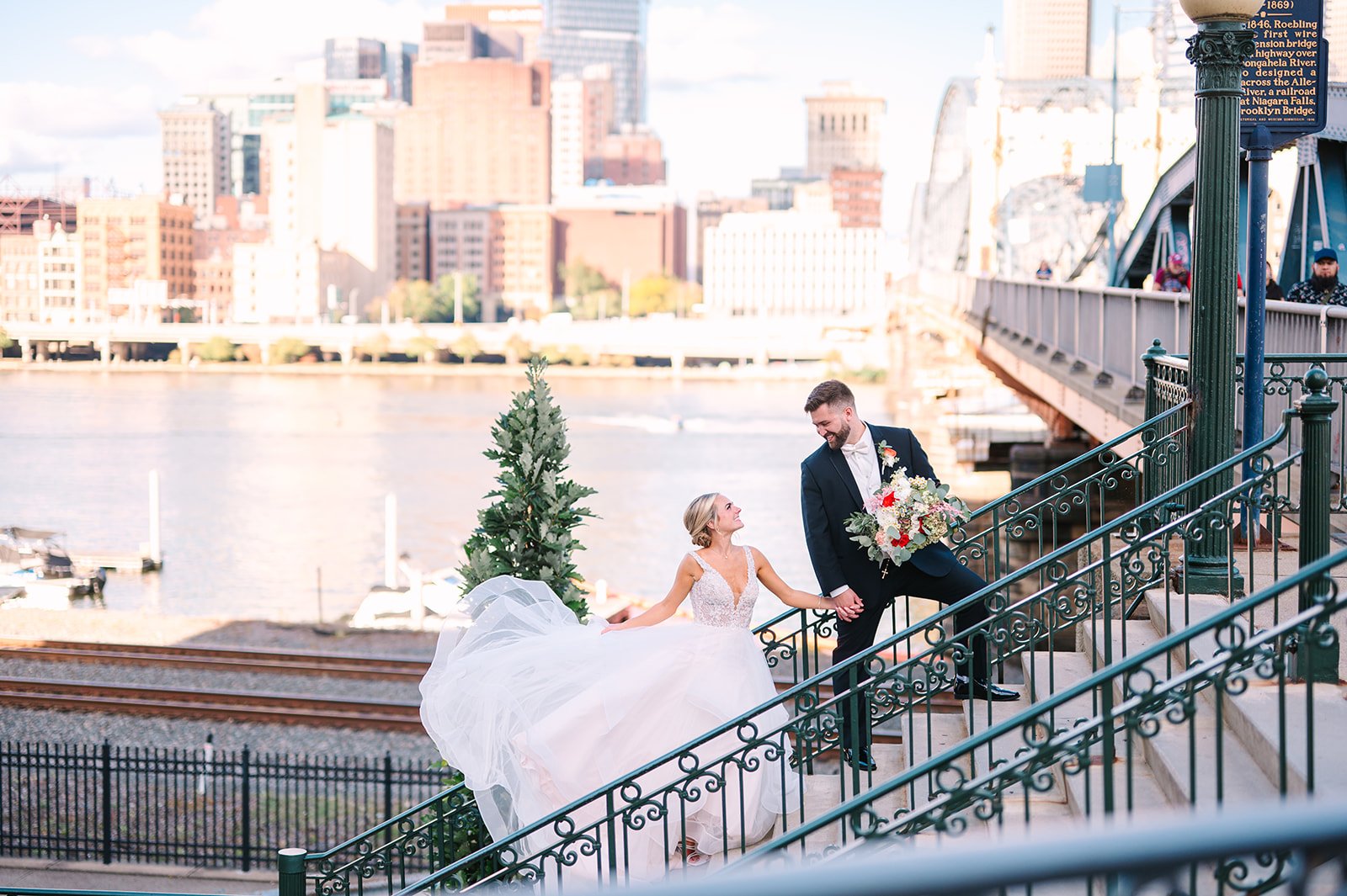 station square wedding photos in pittsburgh