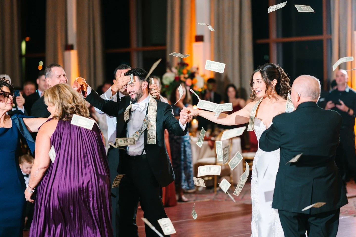Happy Thanksgiving! 🦃🍁 I hope your pie is plentiful and your Thanksgiving dinner is at least half as fun as this wedding reception was. (Though, let&rsquo;s be real&mdash;do you even have a DJ and a dance floor? Probably not. 😏)

Wishing you all t