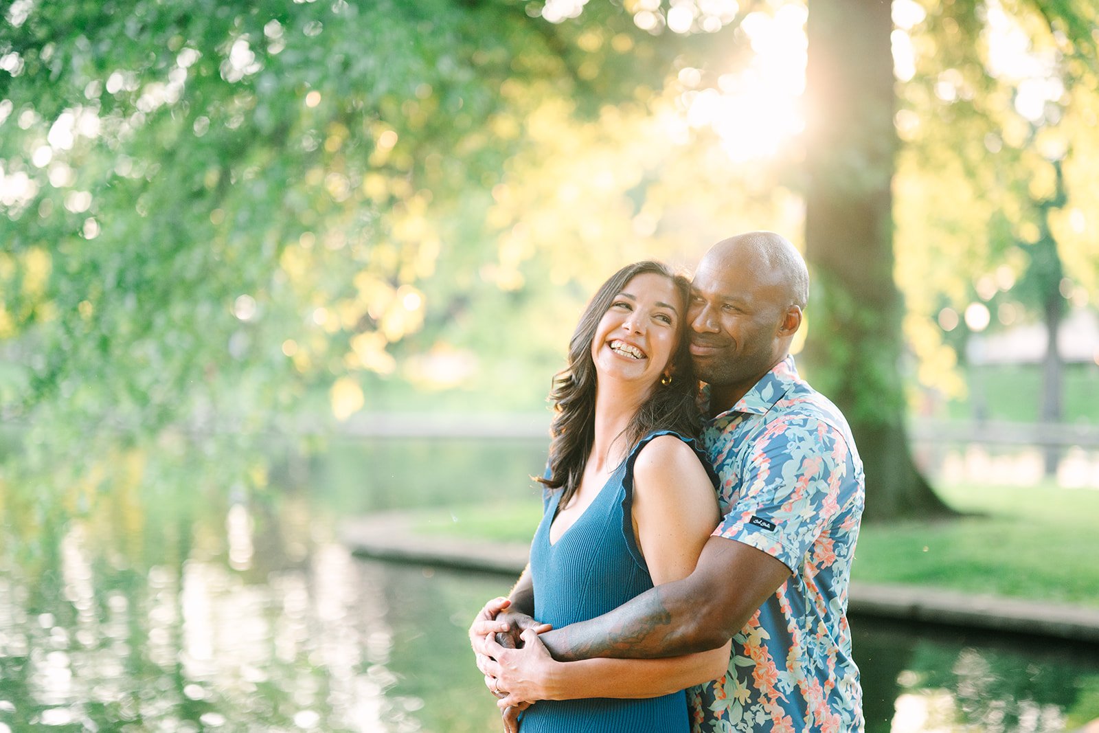 allegheny commons park engagement session pittsburgh