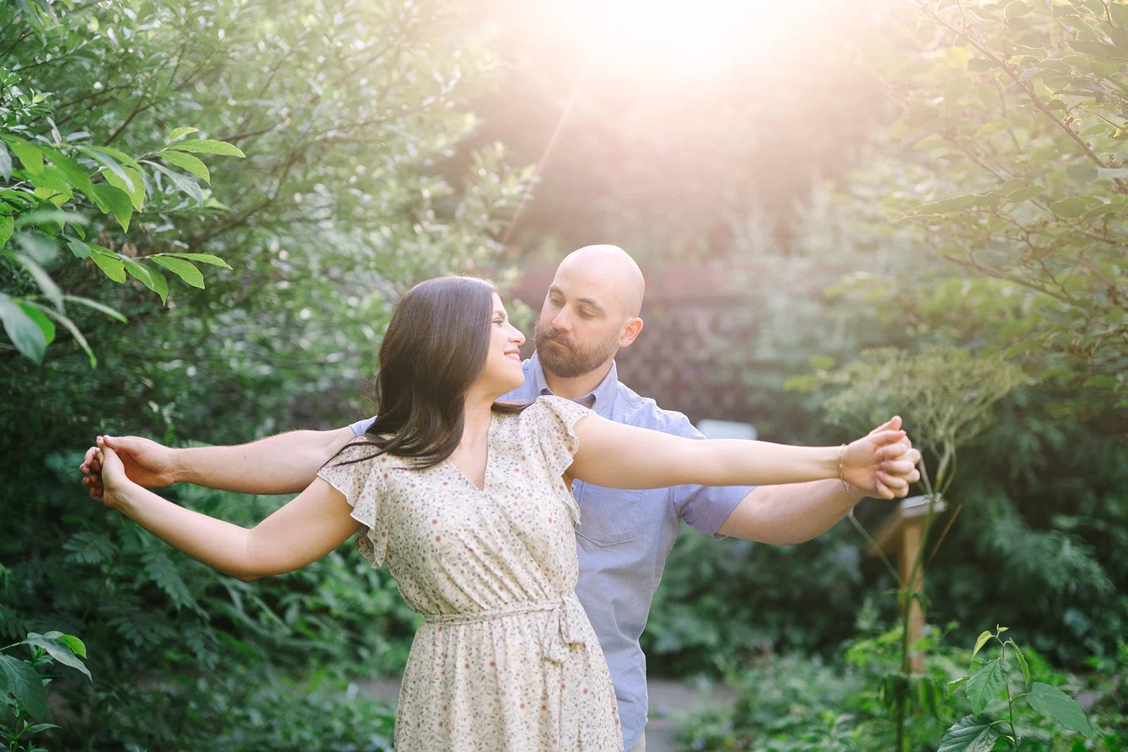 mellon park engagement session