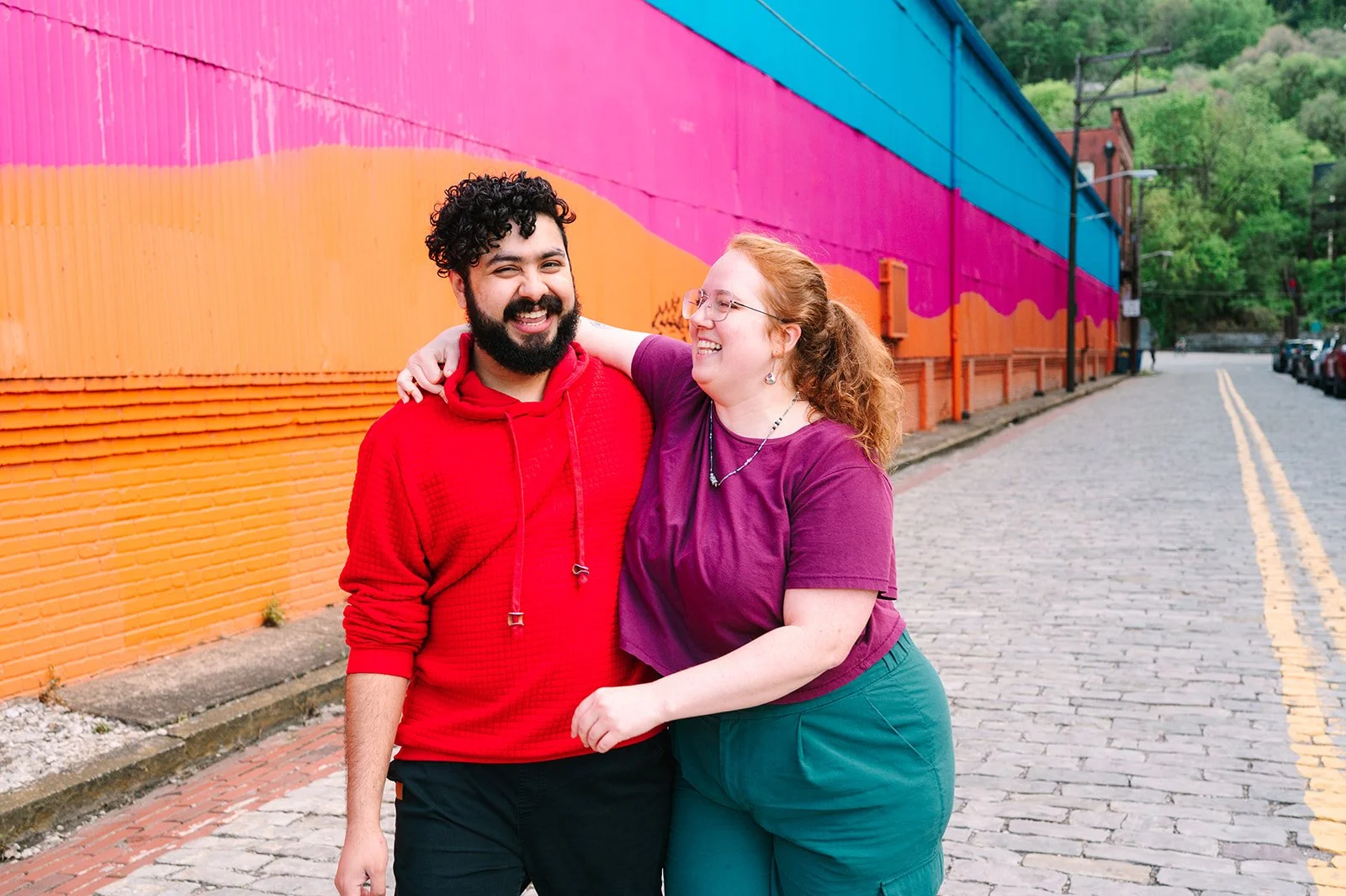 the highline pittsburgh engagement session