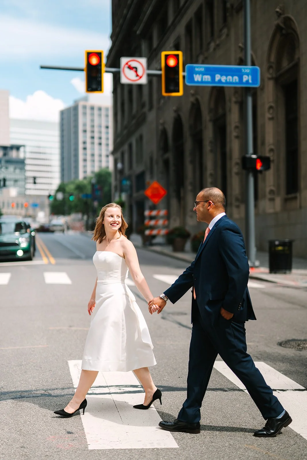 downtown pittsburgh engagement photos