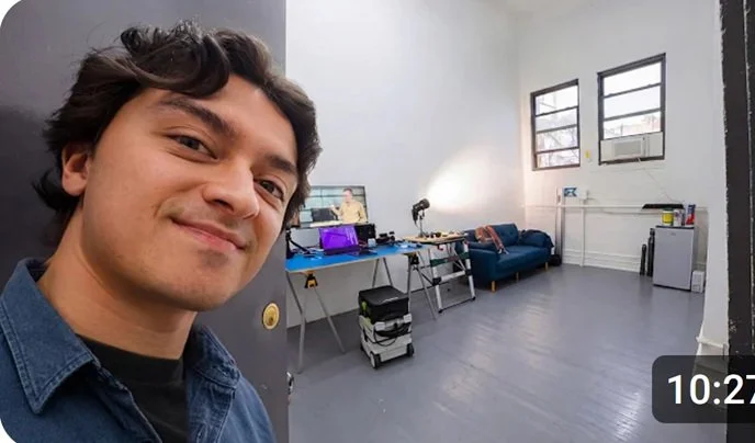 Youtuber Colt Kirwan moves into his studio at 368