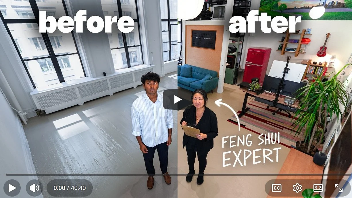 Tejas Hullur professionally designs his studio at 368 Broadway