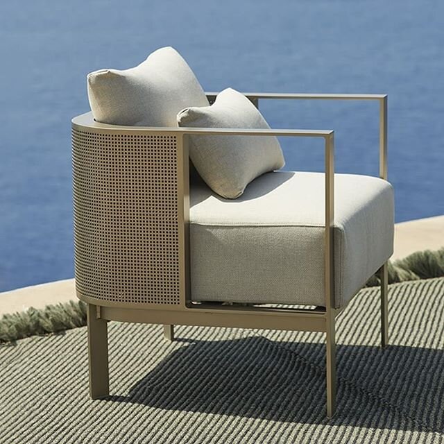 Isn't this just a stunning outdoor chair. Part of the beautiful Solanos collection now available from ourselves. I just wish I designed it!. Get in touch if you want more info! #outdoorfurniture #beautifulinteriors #seating #gardendesign