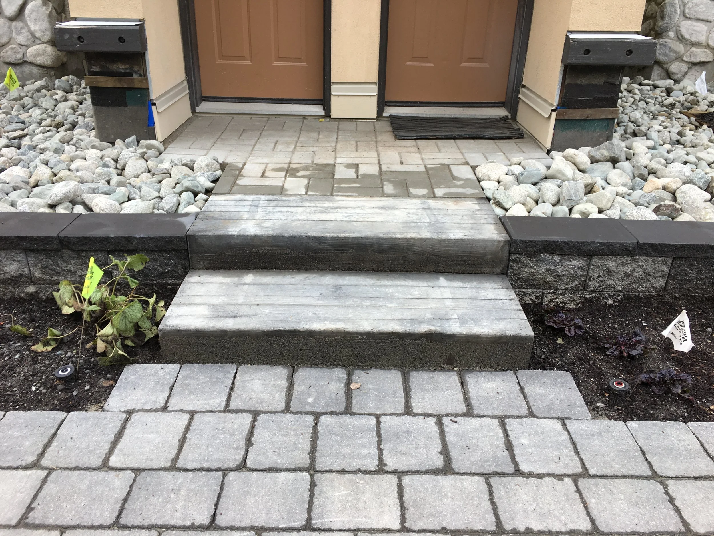 19. Faux wood stairs