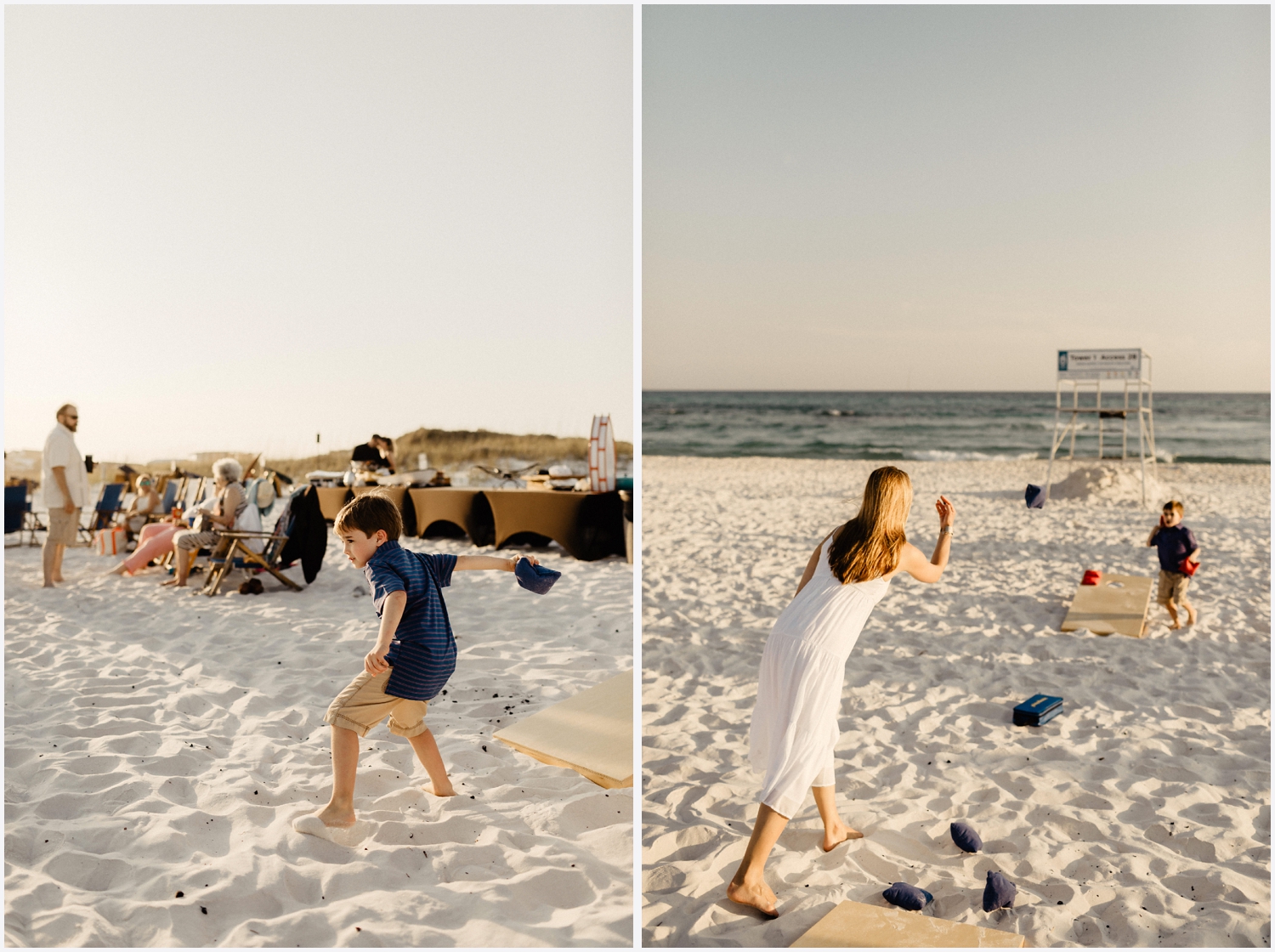 Wedding weekend dinner at the beach in Seaside, FL