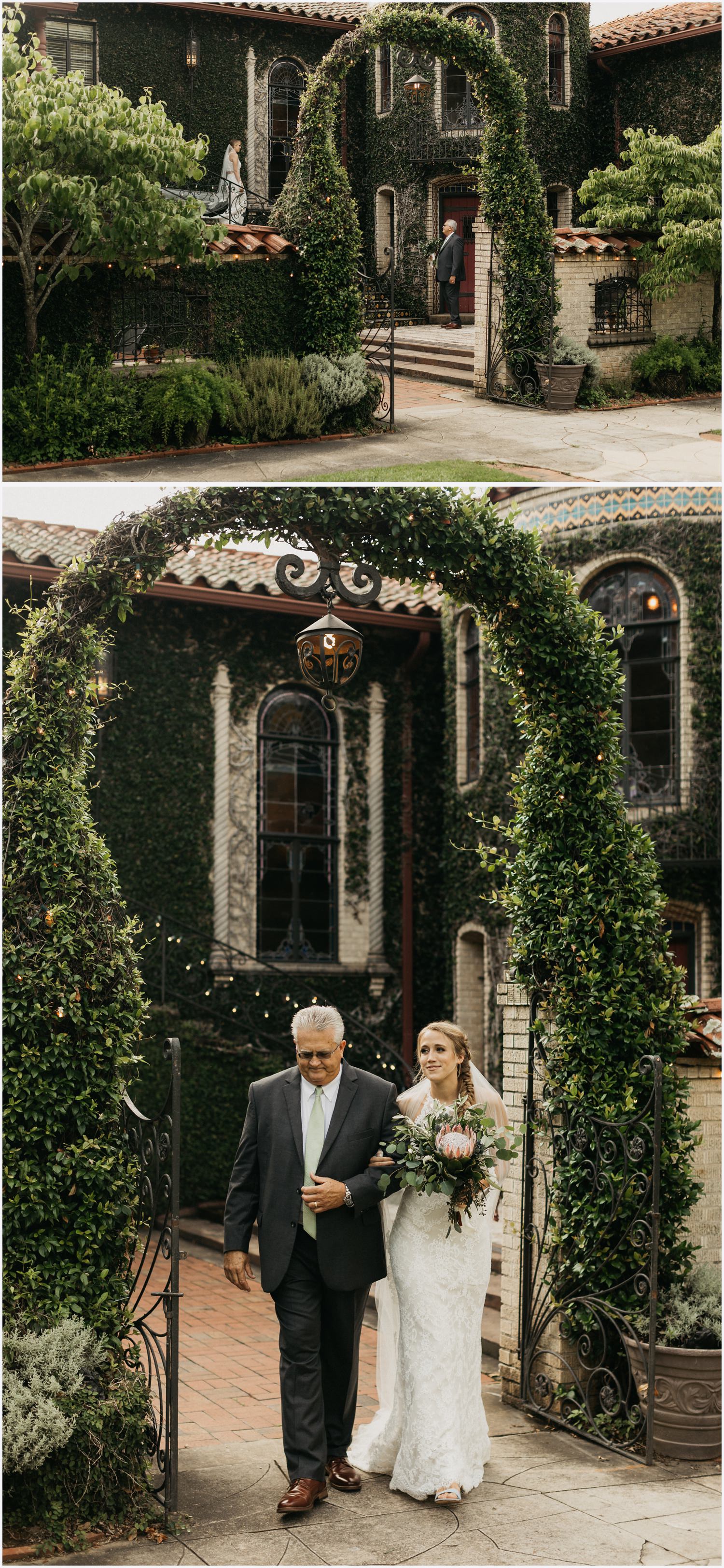Wedding ceremony at the Gabrella Manor