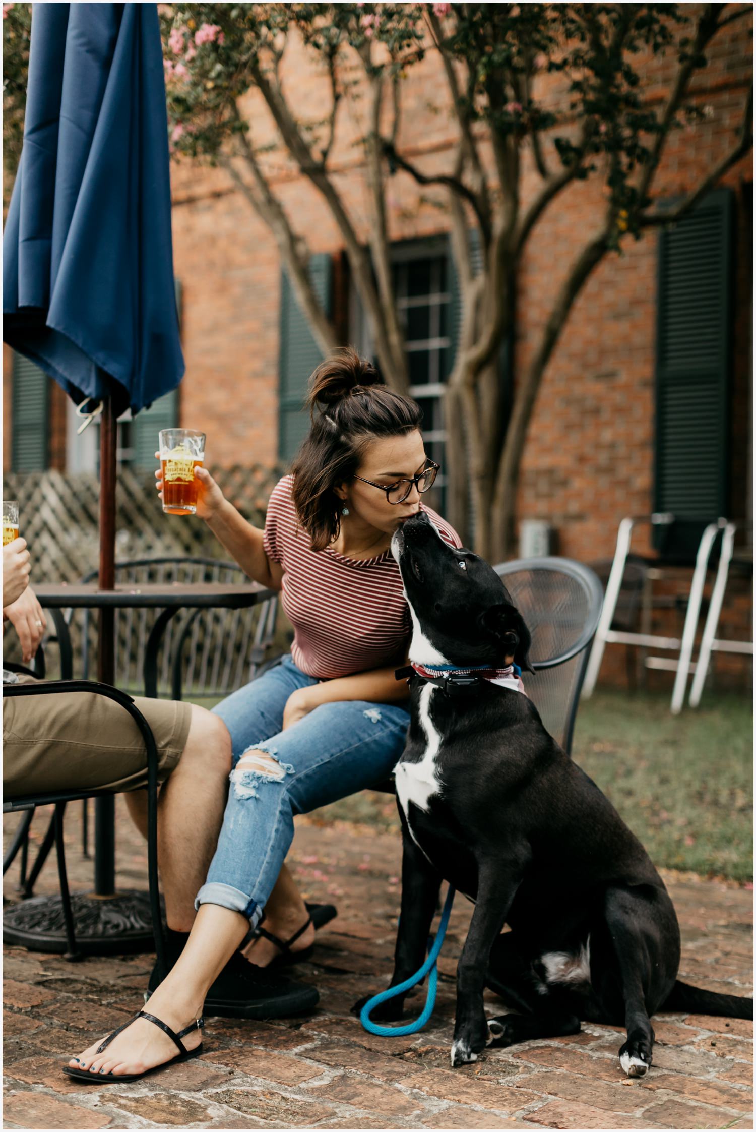 Couple having a beer at the Pensacola Bay Brewery