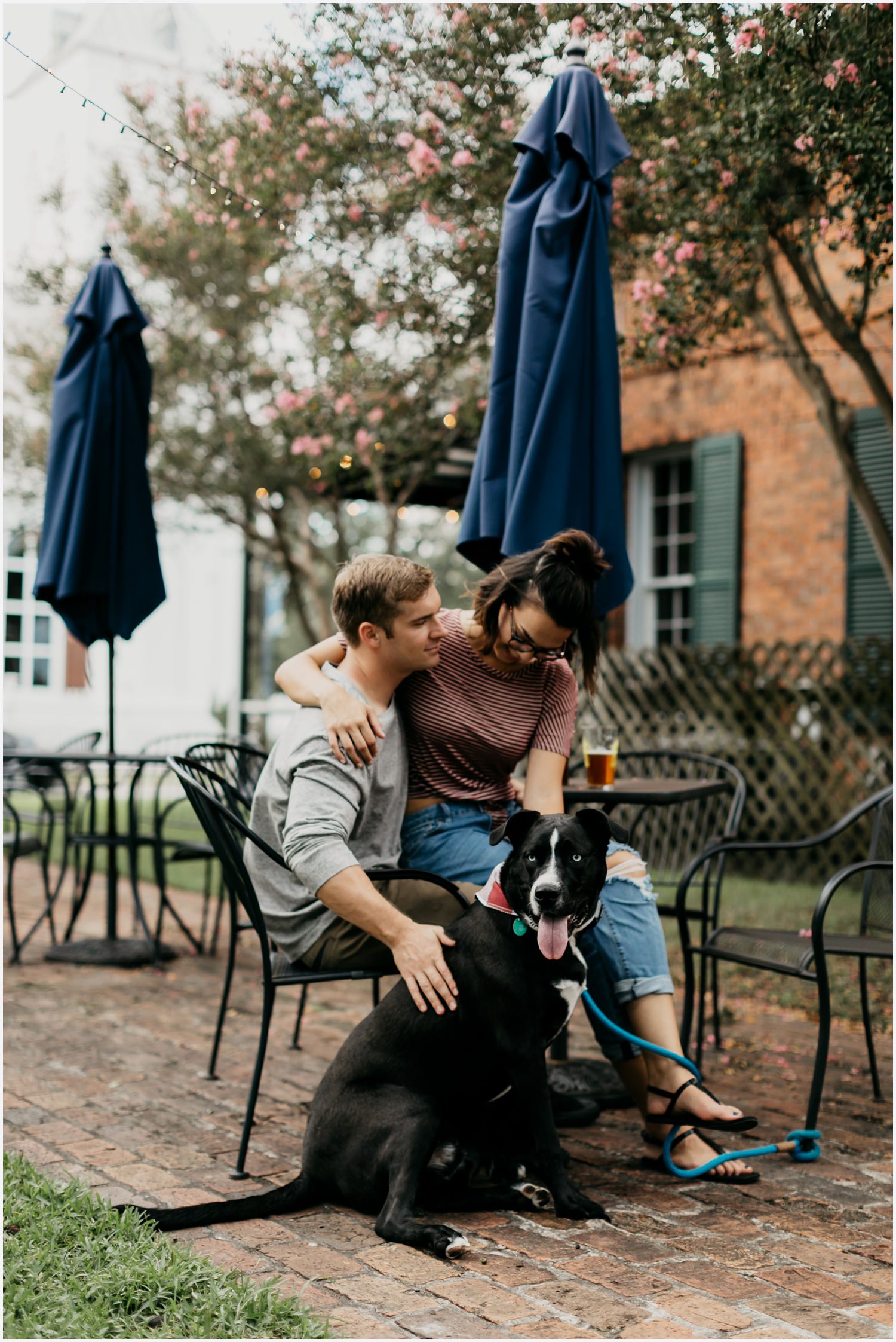 Couple having a beer at the Pensacola Bay Brewery