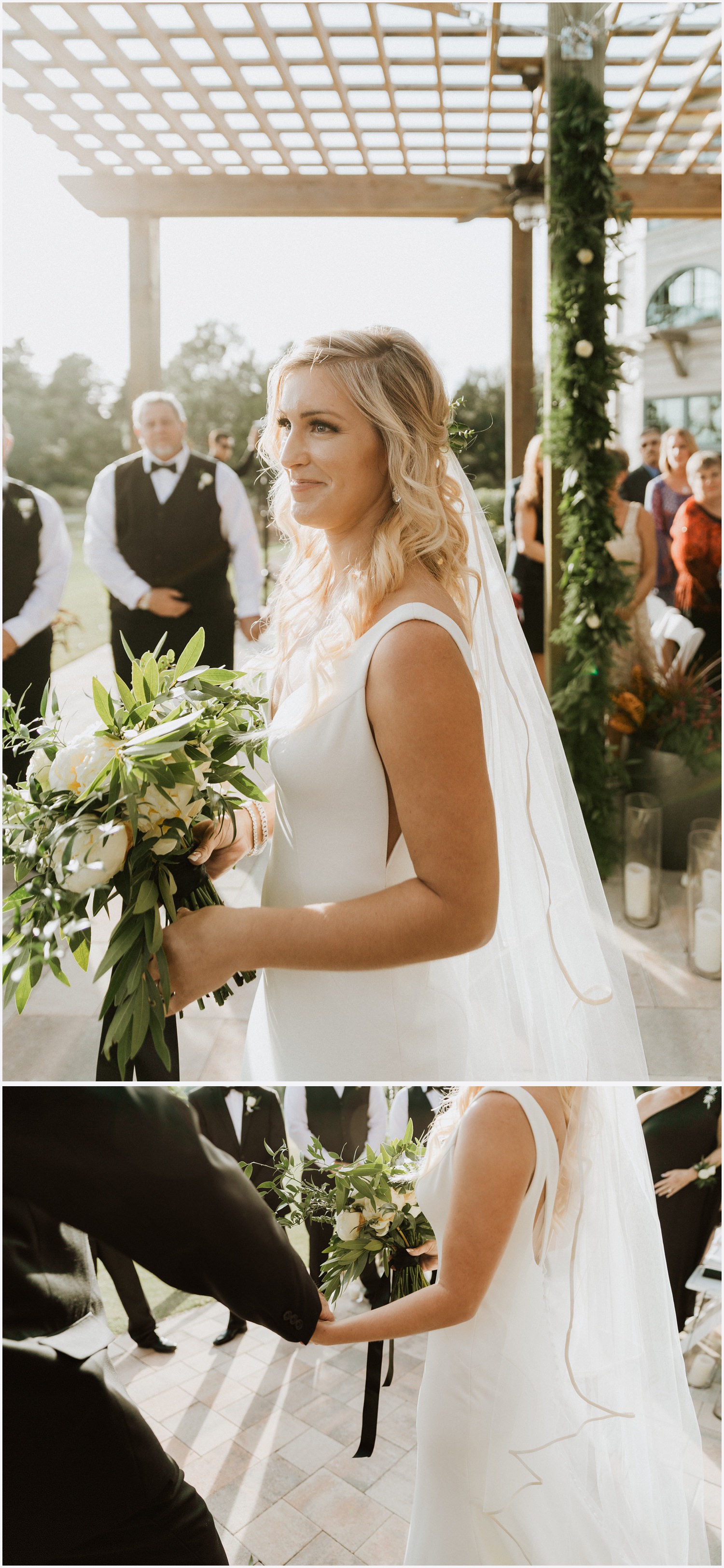 Wedding ceremony at the Shark's Tooth Golf Club