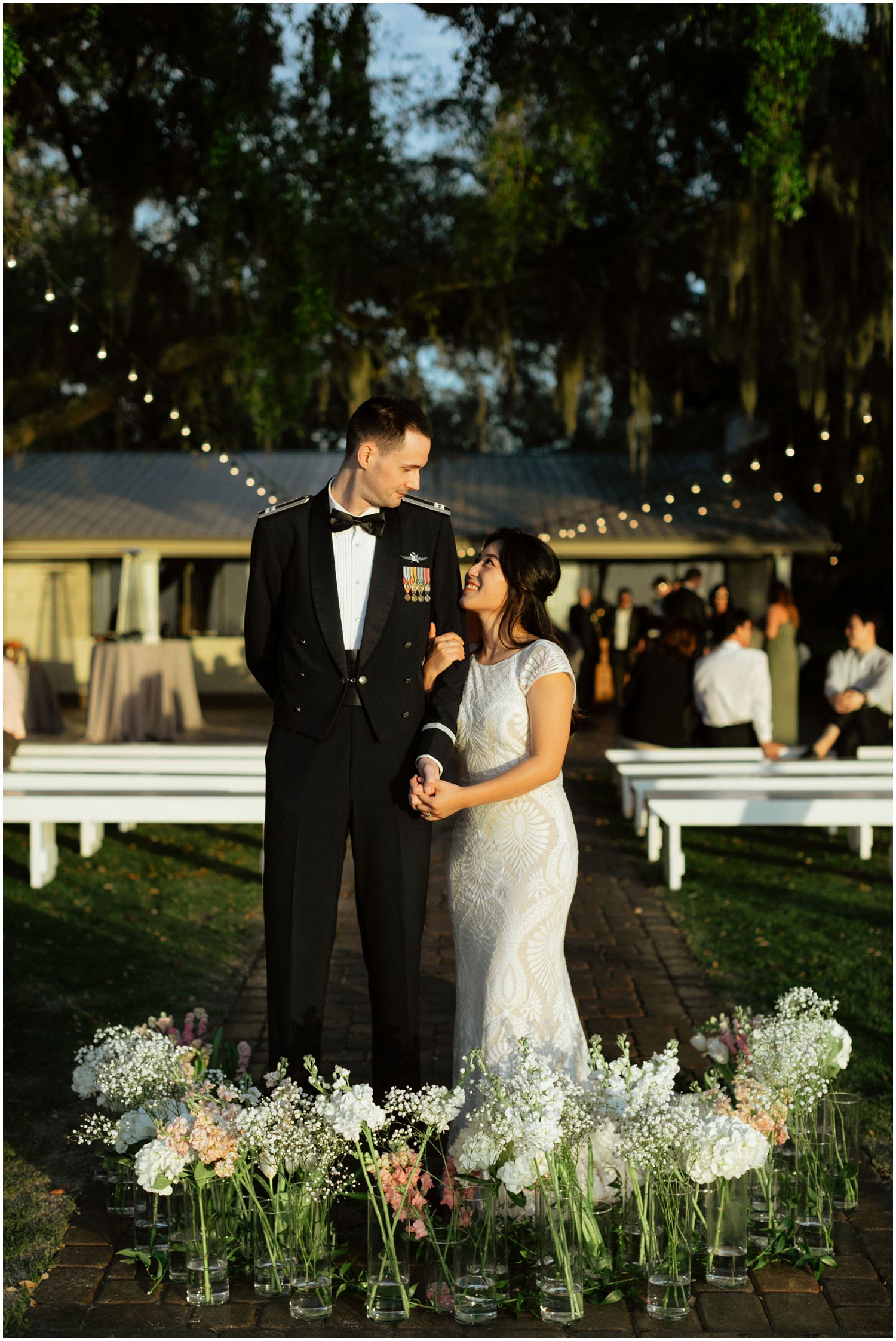 Bride and Groom Portraits Destin Bay House Wedding